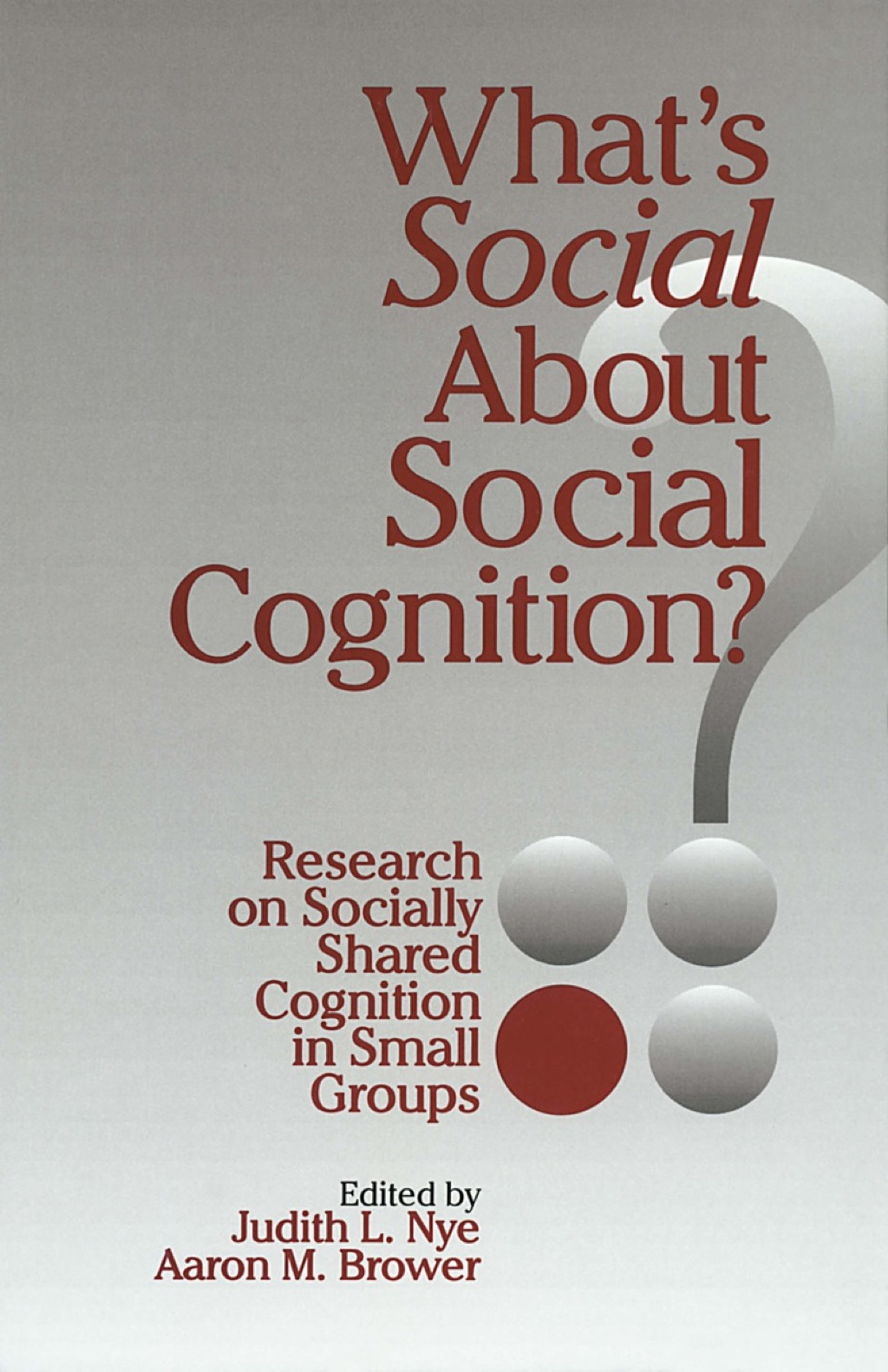 Whatâ€²s Social about Social Cognition? Research on Socially Shared Cognition in Small Groups 1st Edition â€“ PDF/EPUB Version Downloadable