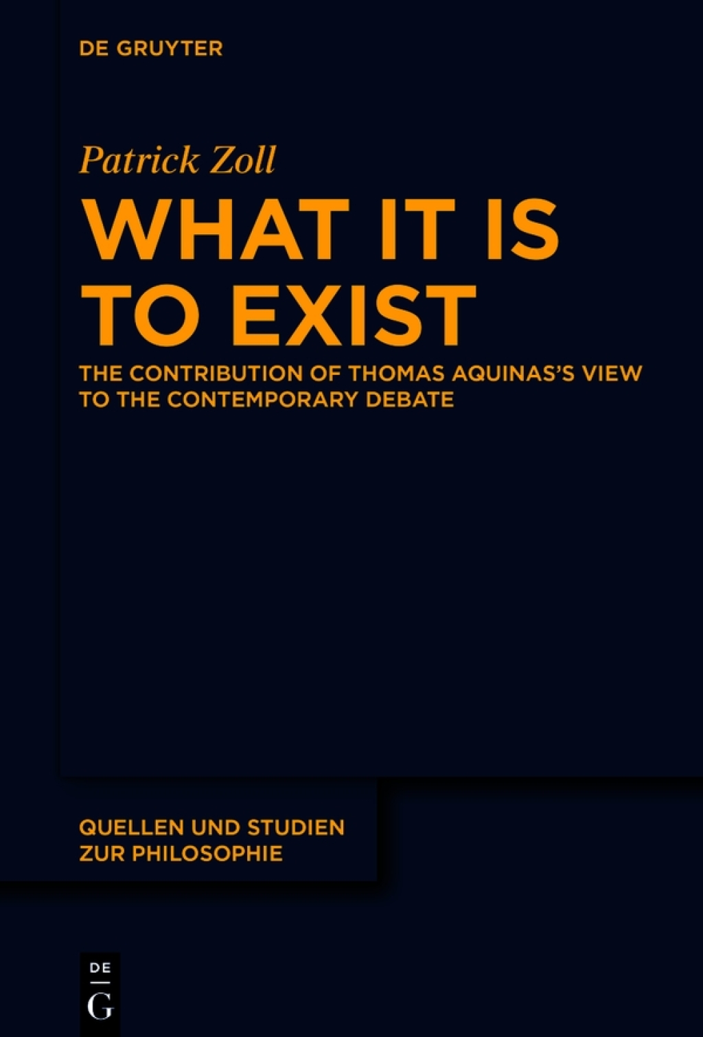 What It Is to Exist The Contribution of Thomas Aquinasâ€™s View to the Contemporary Debate 1st Edition â€“ PDF/EPUB Version Downloadable