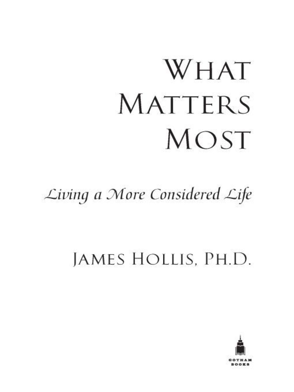 What Matters Most Living a More Considered Life - (PDF/EPUB Version)
