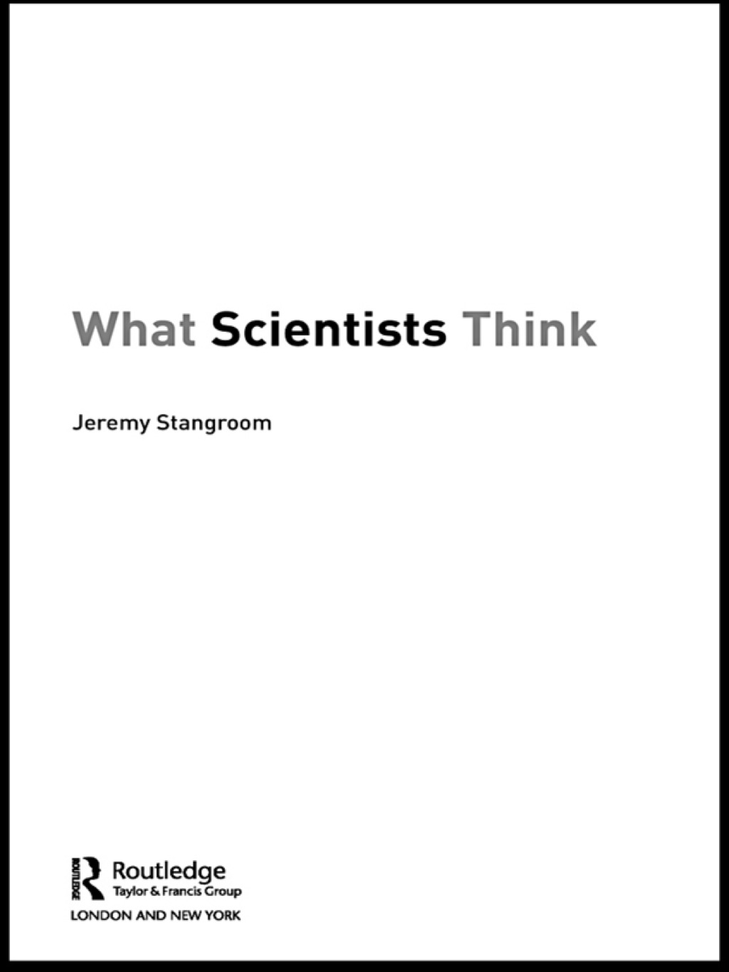 What Scientists Think 1st Edition - (PDF/EPUB Version)