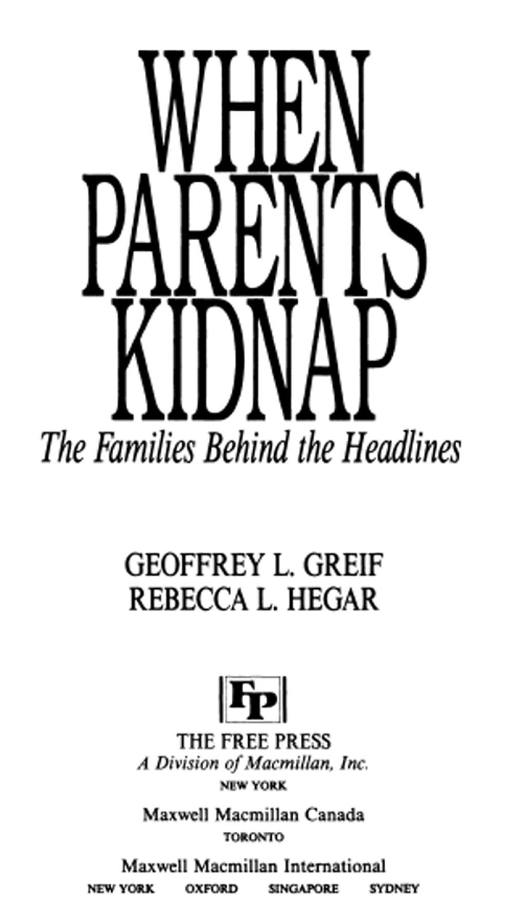 When Parents Kidnap - (PDF/EPUB Version)