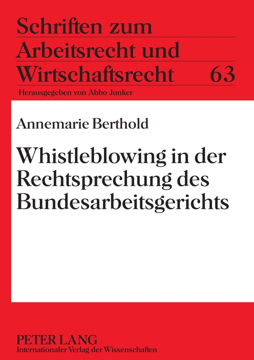 Whistleblowing in der Rechtsprechung des Bundesarbeitsgerichts 1st Edition â€“ PDF/EPUB Version Downloadable