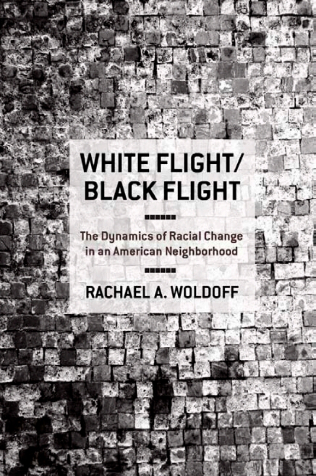 White Flight/Black Flight The Dynamics of Racial Change in an American Neighborhood 1st Edition â€“ PDF/EPUB Version Downloadable