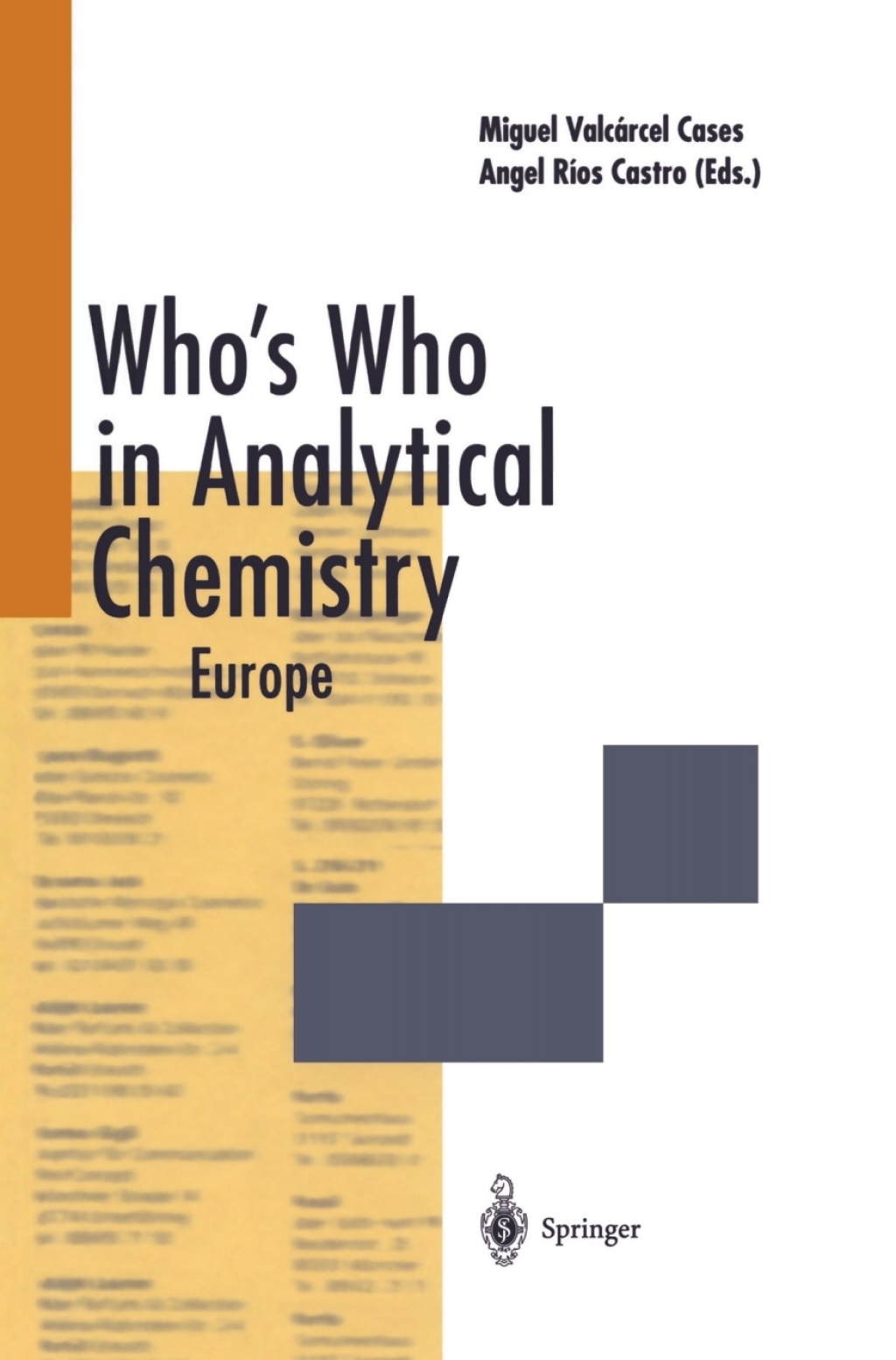 Whoâ€™s Who in Analytical Chemistry Europe  â€“ PDF/EPUB Version Downloadable