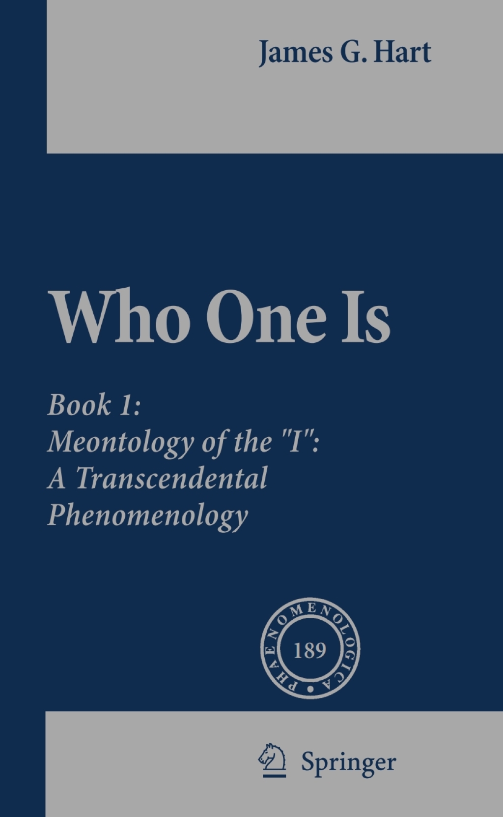 Who One Is Book 1: Meontology of the "I": A Transcendental Phenomenology  â€“ PDF/EPUB Version Downloadable