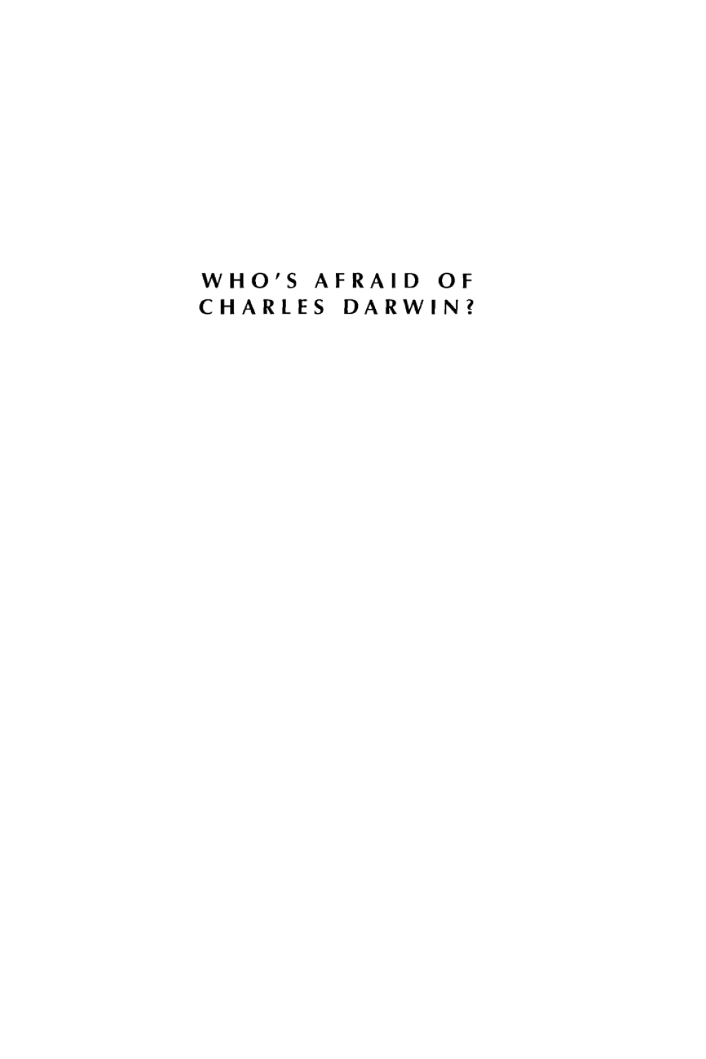 Who's Afraid of Charles Darwin? Debating Feminism and Evolutionary Theory 1st Edition â€“ PDF/EPUB Version Downloadable