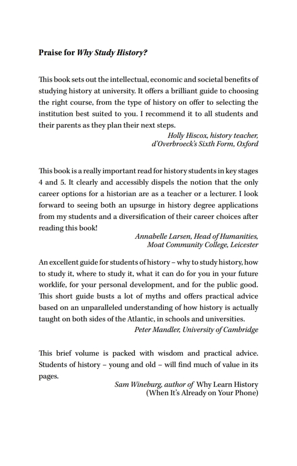 Why Study History? 1st Edition - (PDF/EPUB Version)