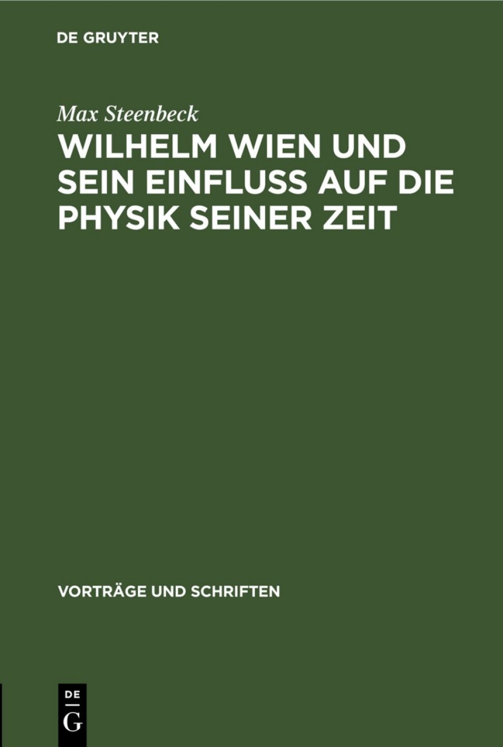 Wilhelm Wien und sein Einfluss auf die Physik seiner Zeit 1st Edition â€“ PDF/EPUB Version Downloadable