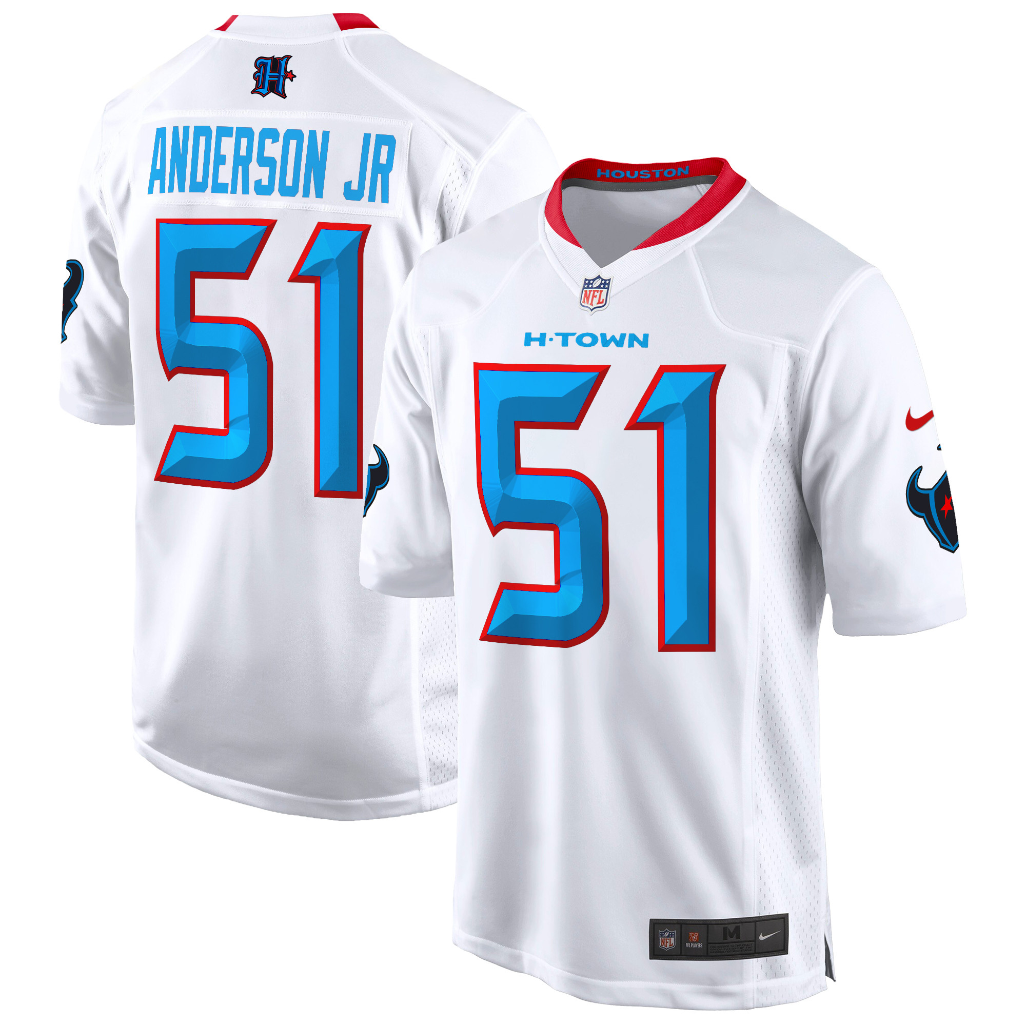 Will Anderson Jr. Men's Houston Texans 2024 Game White Jersey - All Stitched