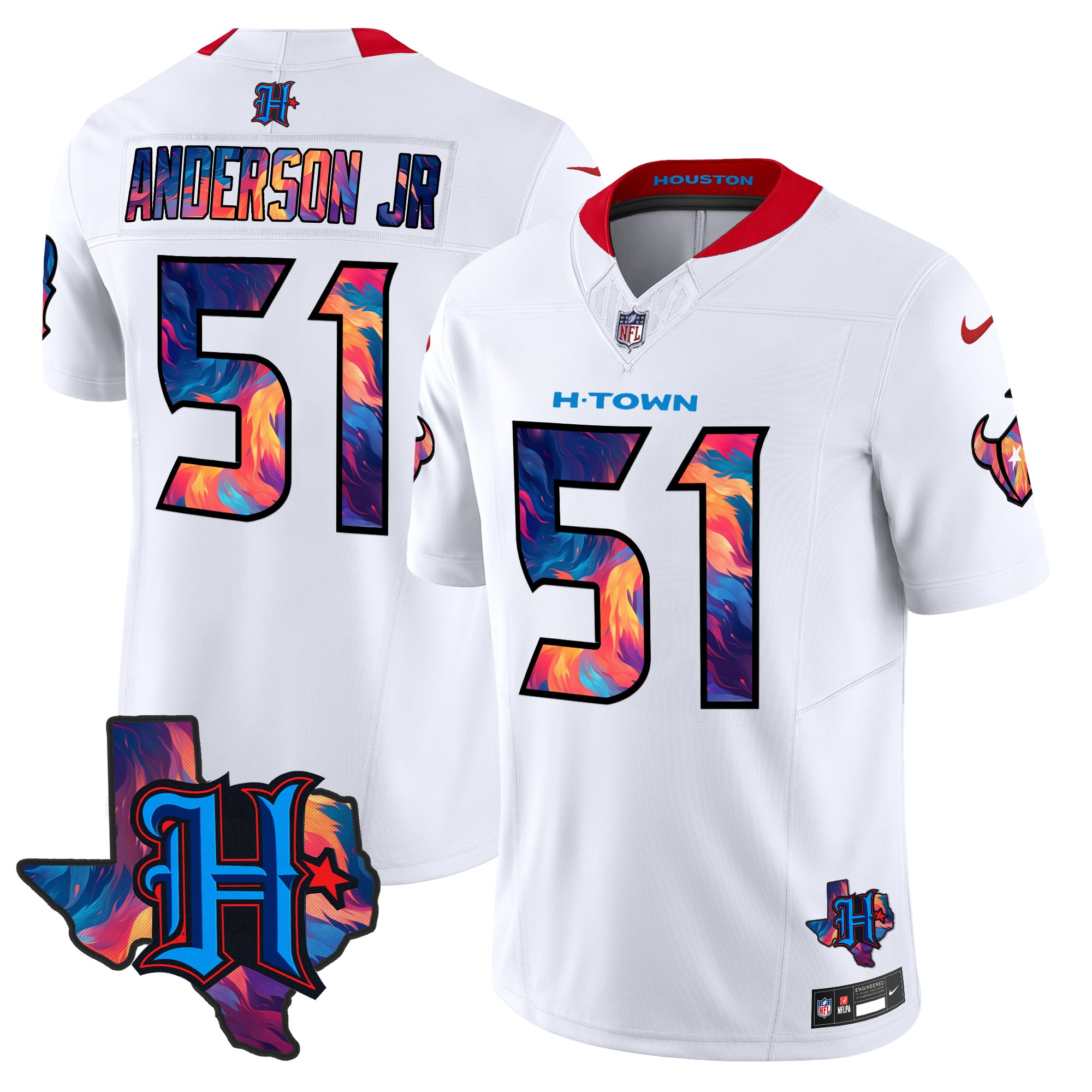 Will Anderson Jr. Men's Houston Texans 2024 Special Vapor Limited White Jersey - All Stitched