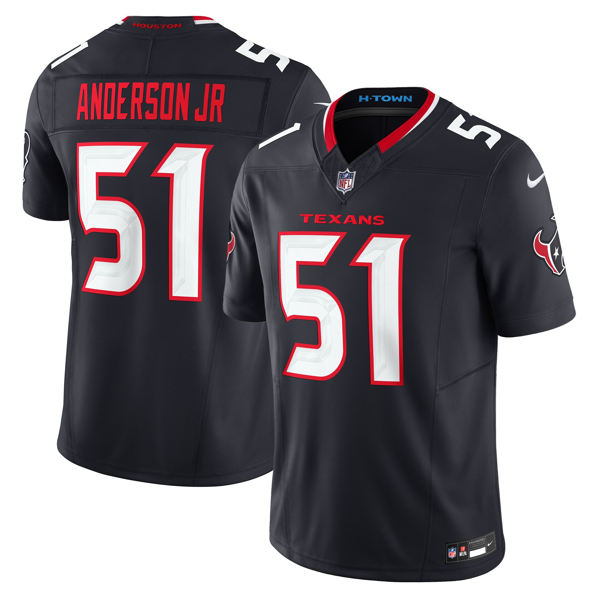 Will Anderson Jr. Men's Houston Texans 2024 Vapor Limited Navy Jersey - All Stitched