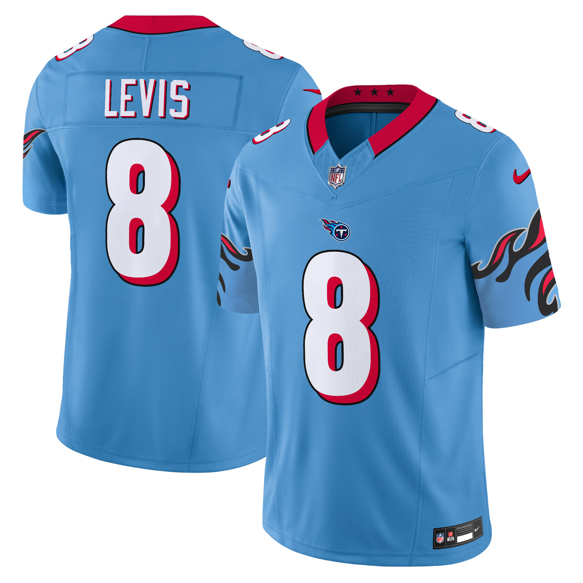Will Levis Men's Tennessee Titans Special Vapor Limited Light Blue Jersey - All Stitched