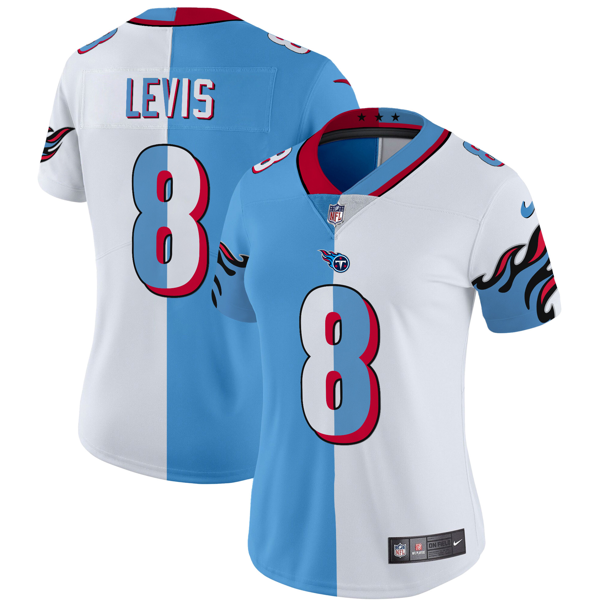 Will Levis Women's Tennessee Titans Special Vapor Limited Split Jersey - All Stitched