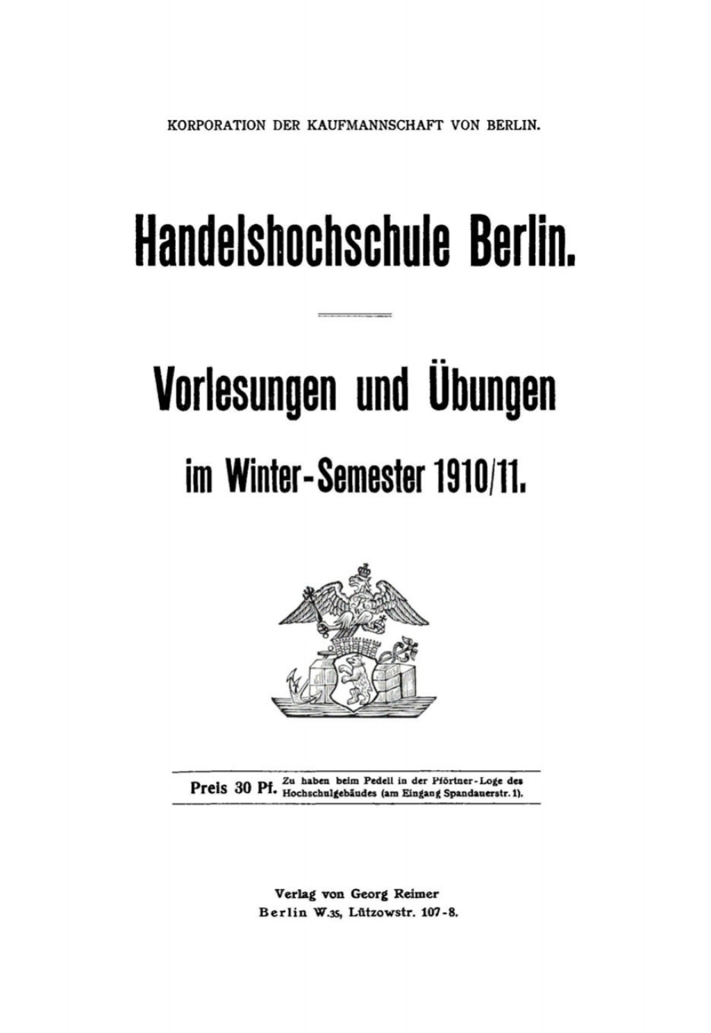Winter-Semester 1910/11 1st Edition â€“ PDF/EPUB Version Downloadable