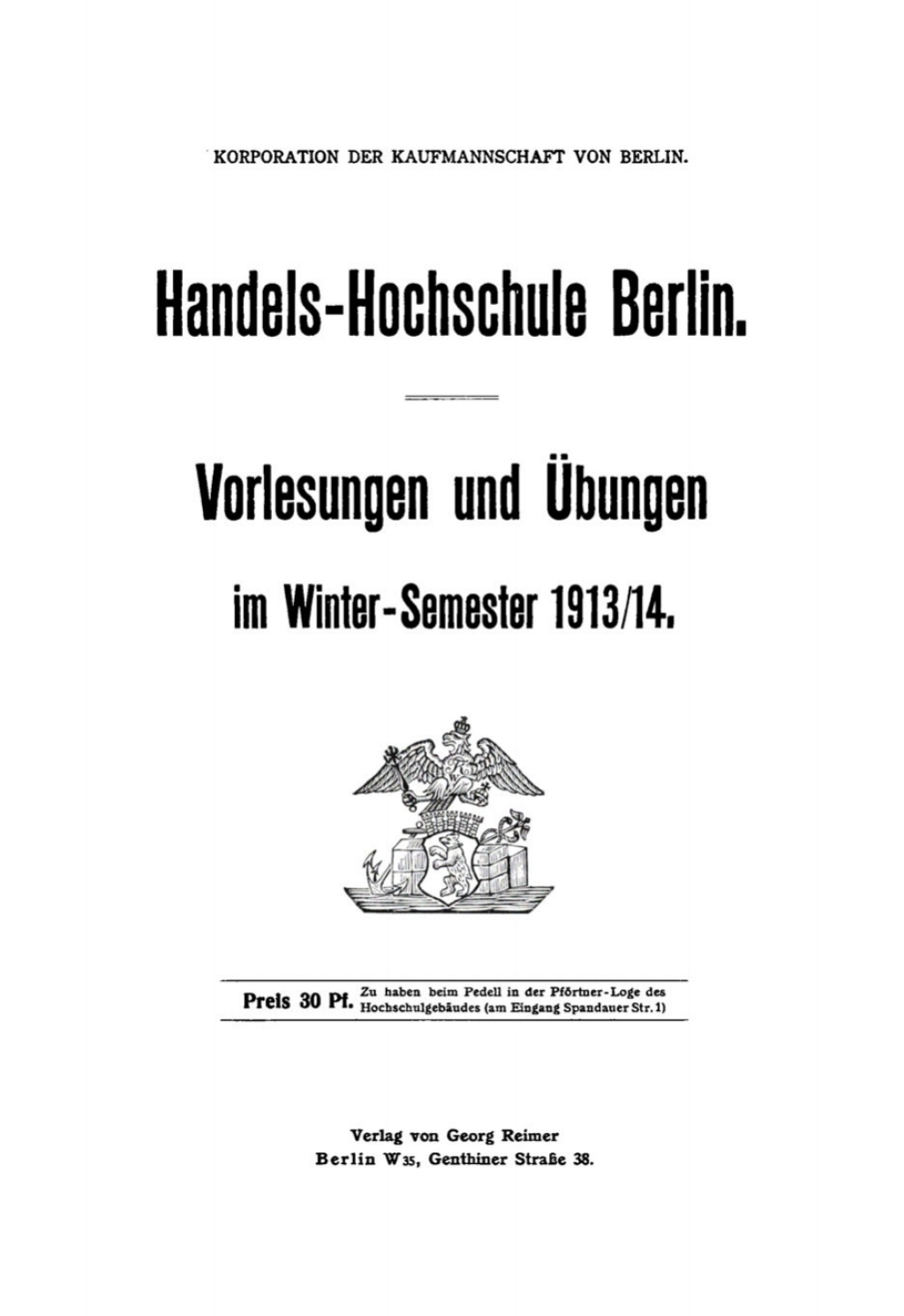 Winter-Semester 1913/14 1st Edition â€“ PDF/EPUB Version Downloadable