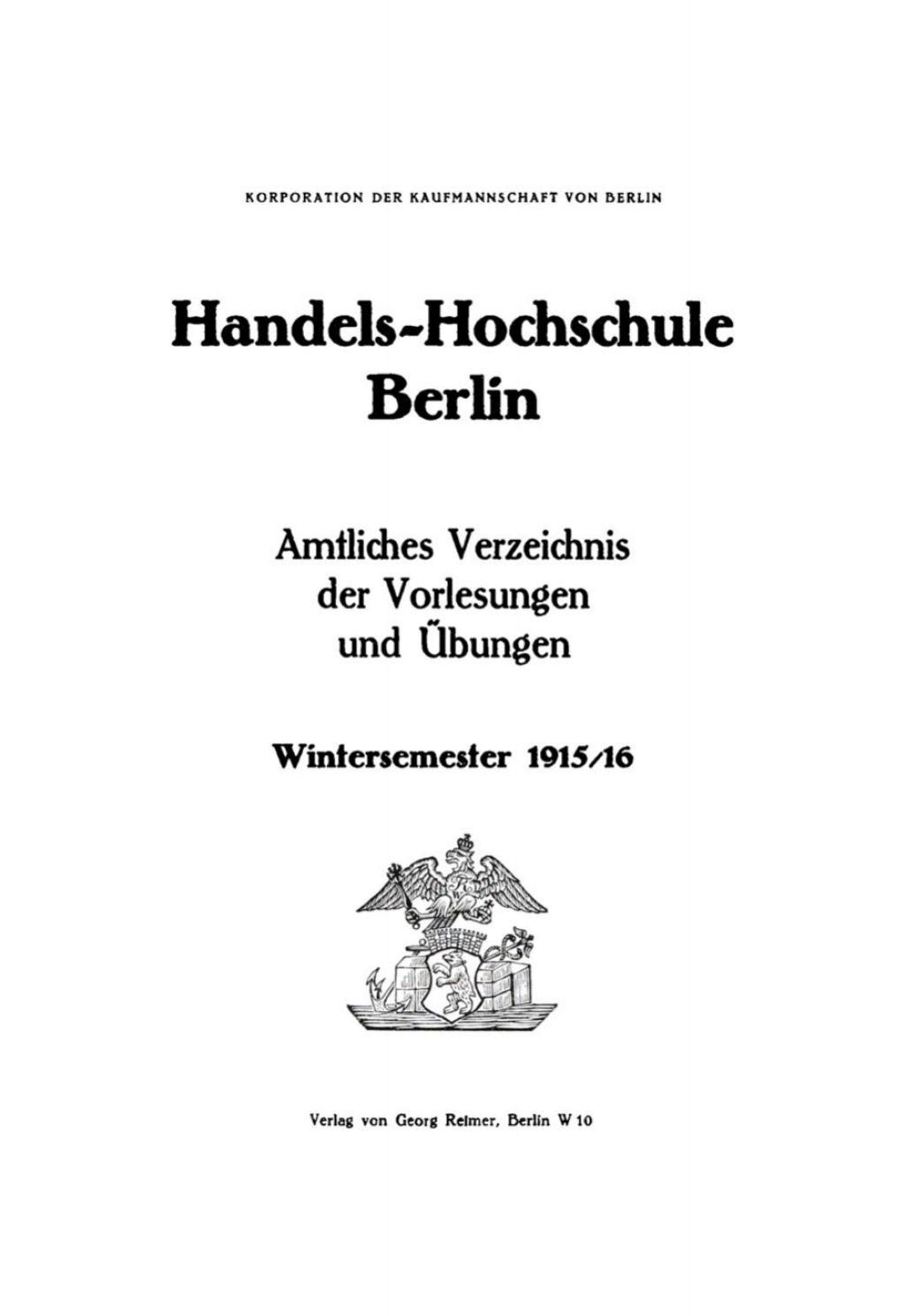 Wintersemester 1915/16 1st Edition â€“ PDF/EPUB Version Downloadable