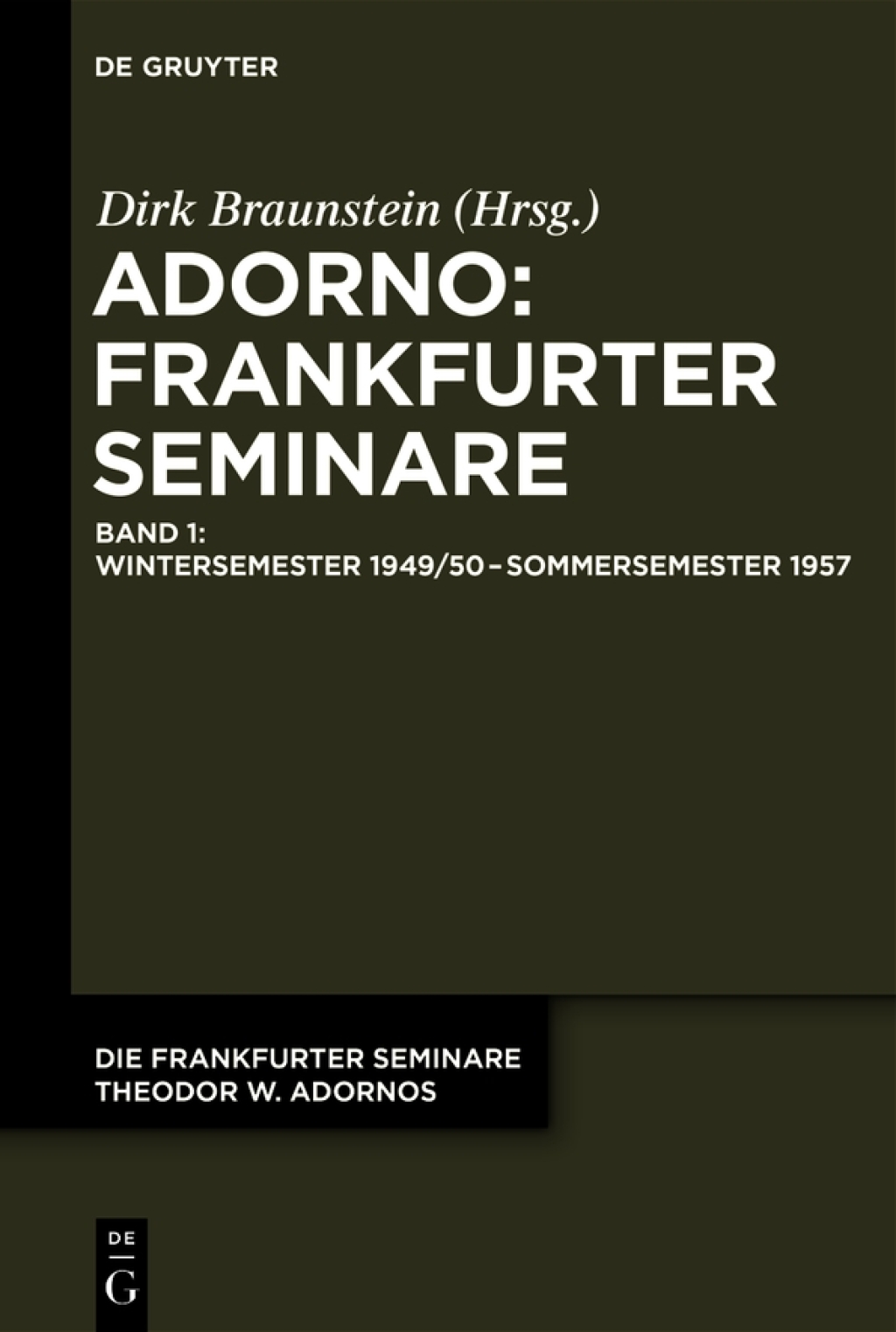 Wintersemester 1949/50 â€“ Sommersemester 1957 1st Edition â€“ PDF/EPUB Version Downloadable
