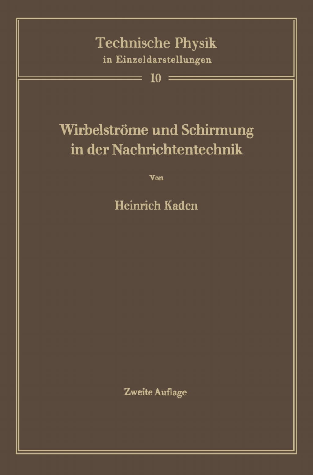 WirbelstrÃ¶me und Schirmung in der Nachrichtentechnik 2nd Edition â€“ PDF/EPUB Version Downloadable