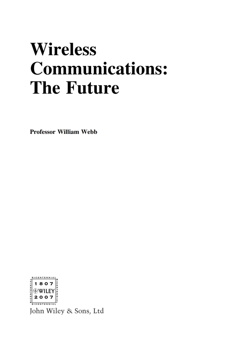 Wireless Communications The Future 1st Edition â€“ PDF/EPUB Version Downloadable