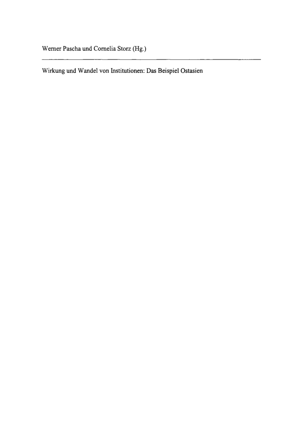Wirkung und Wandel von Institutionen Das Beispiel Ostasien 1st Edition â€“ PDF/EPUB Version Downloadable
