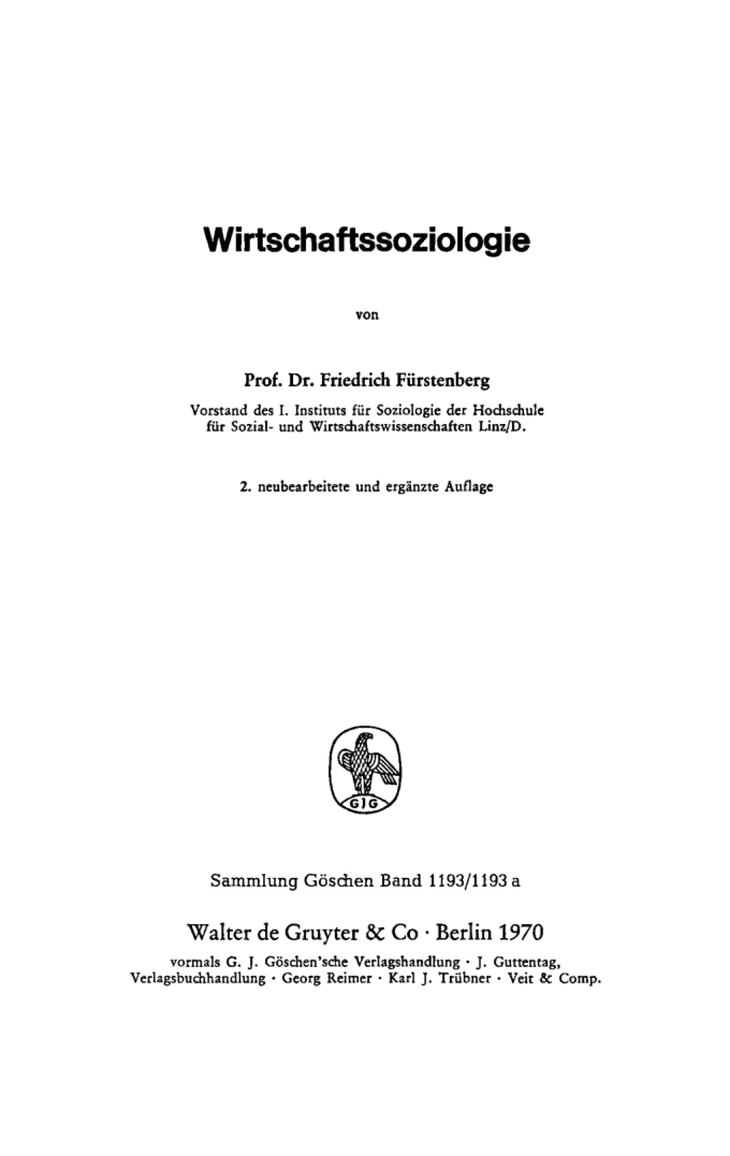 Wirtschaftssoziologie 2nd Edition â€“ PDF/EPUB Version Downloadable