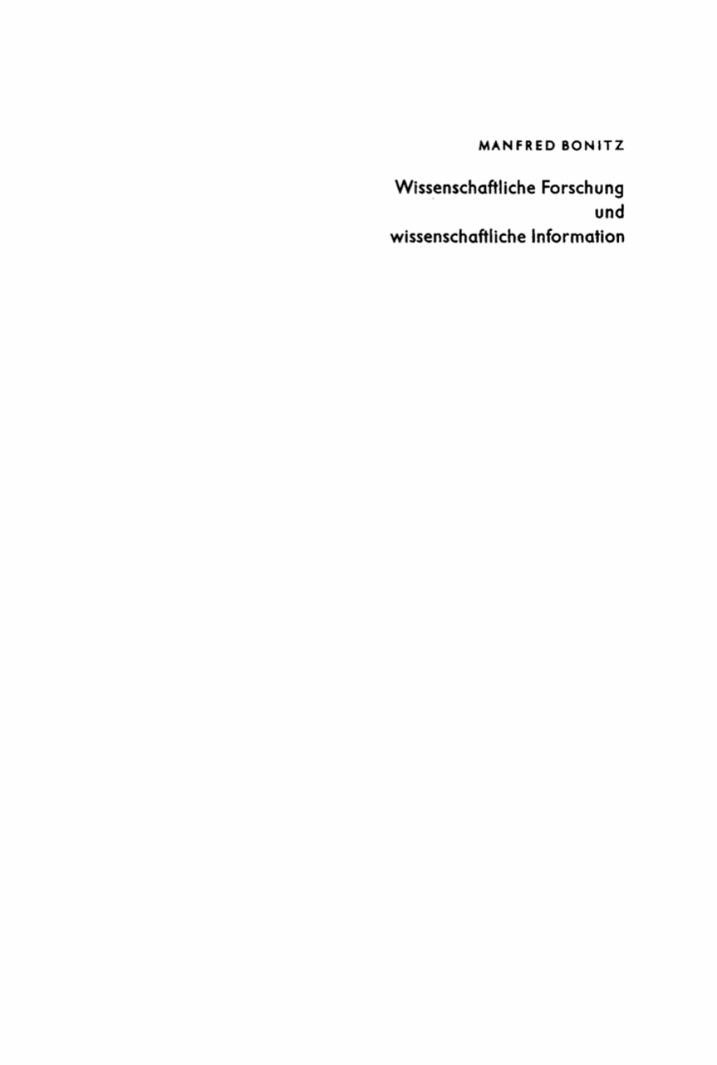 Wissenschaftliche Forschung und wissenschaftliche Information 2nd Edition â€“ PDF/EPUB Version Downloadable