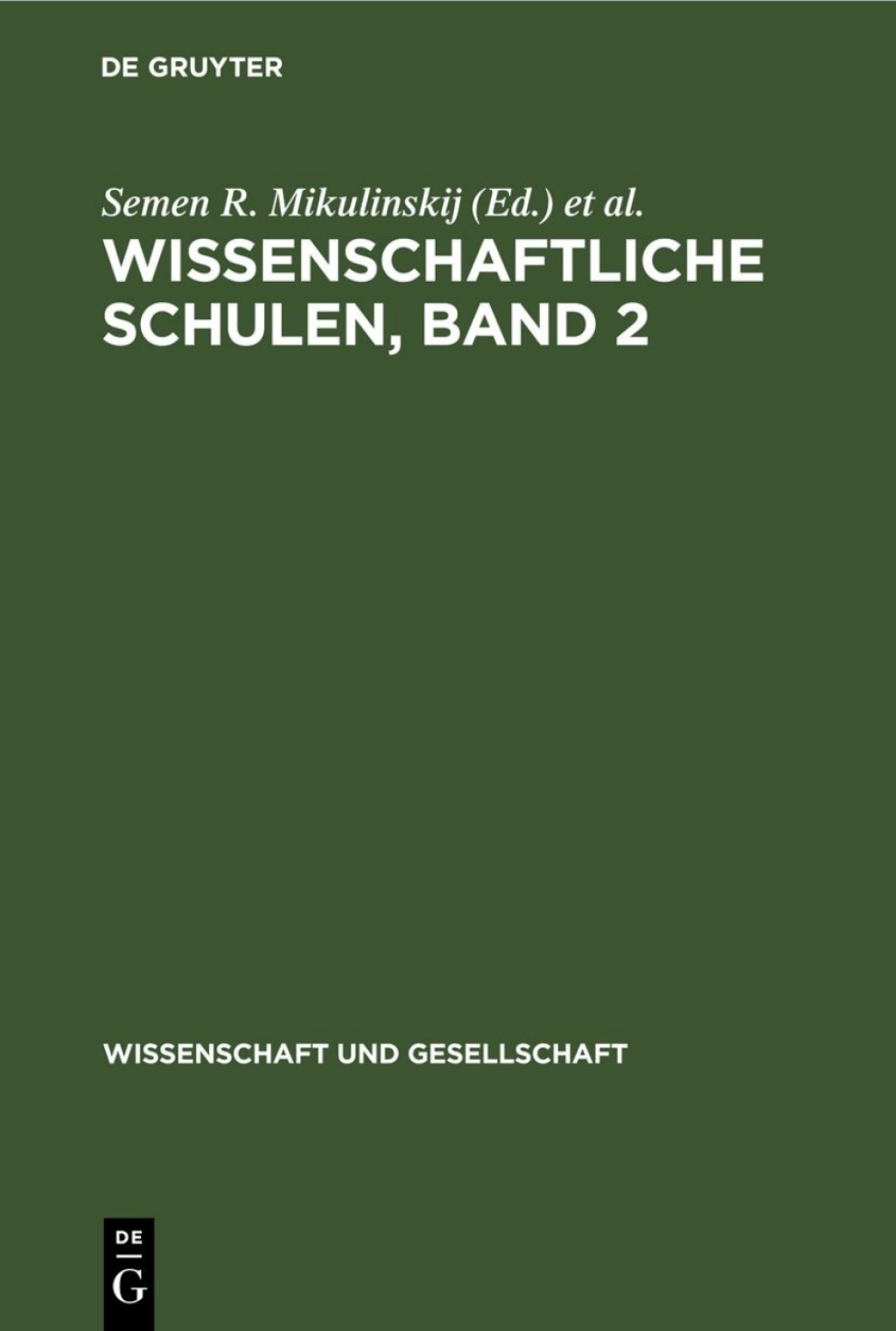 Wissenschaftliche Schulen, Band 2 1st Edition â€“ PDF/EPUB Version Downloadable