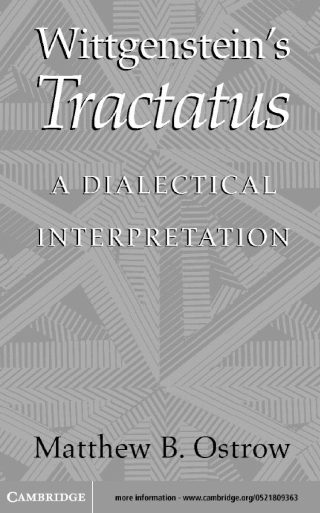 Wittgenstein's Tractatus A Dialectical Interpretation 1st Edition â€“ PDF/EPUB Version Downloadable