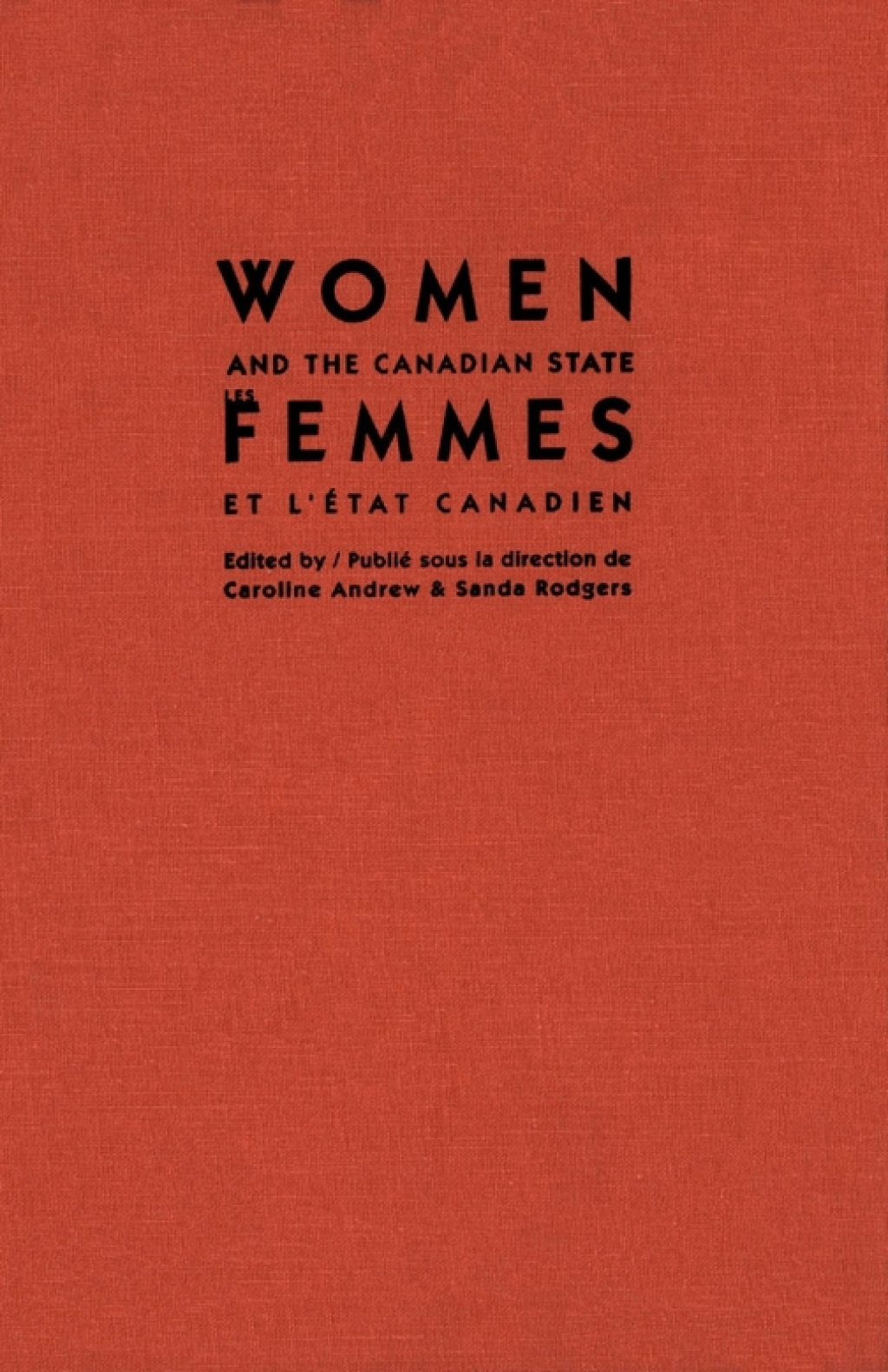 Women and the Canadian State/Les femmes et l'Etat canadien  â€“ PDF/EPUB Version Downloadable