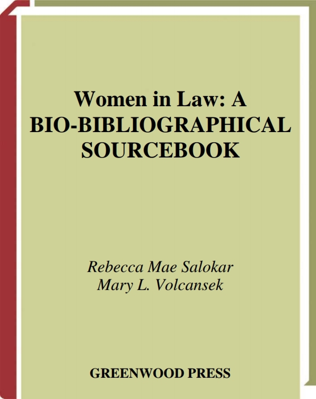 Women in Law A Bio-Bibliographical Sourcebook 1st Edition â€“ PDF/EPUB Version Downloadable