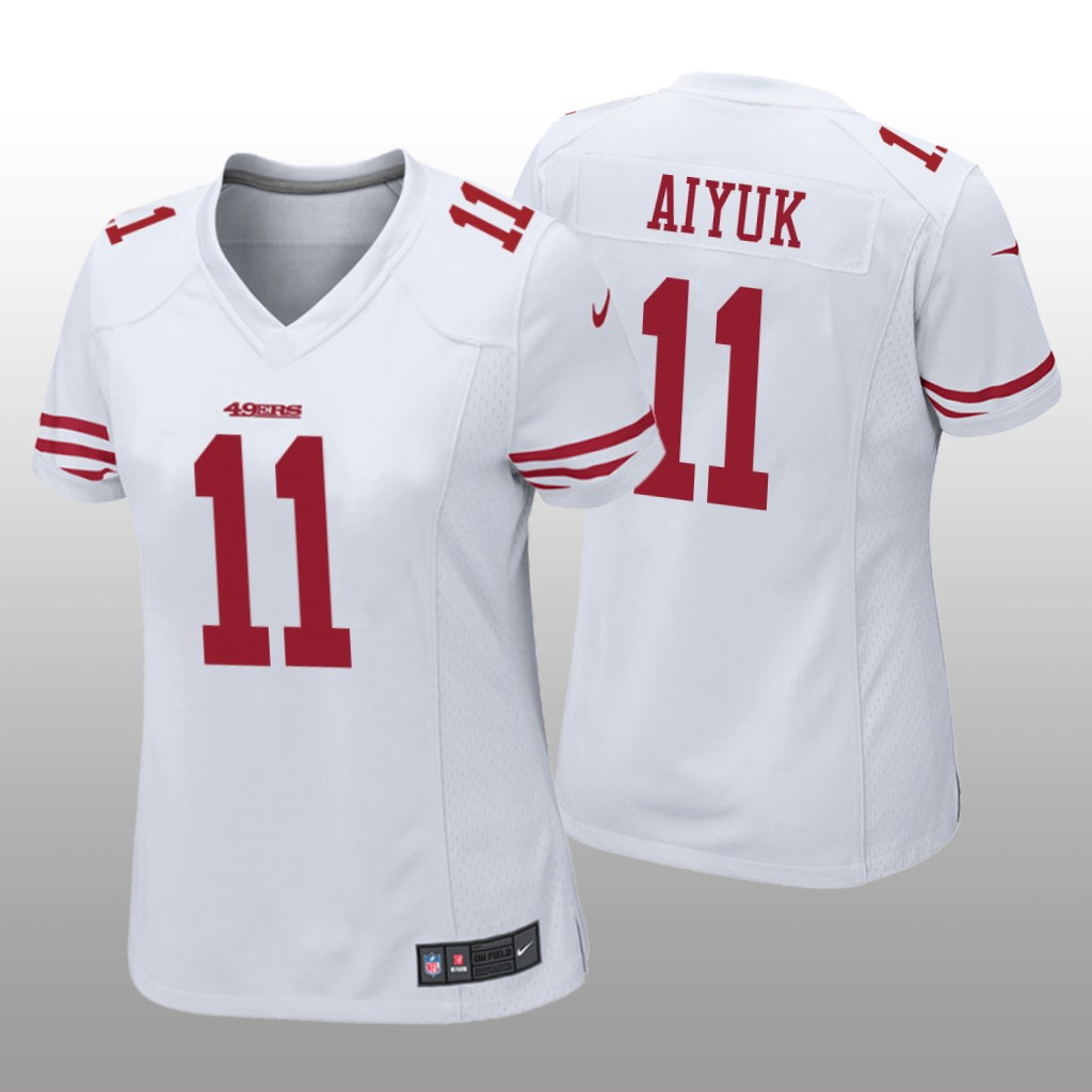 Women's Brandon Aiyuk San Francisco 49ers White Jersey - All Stitched