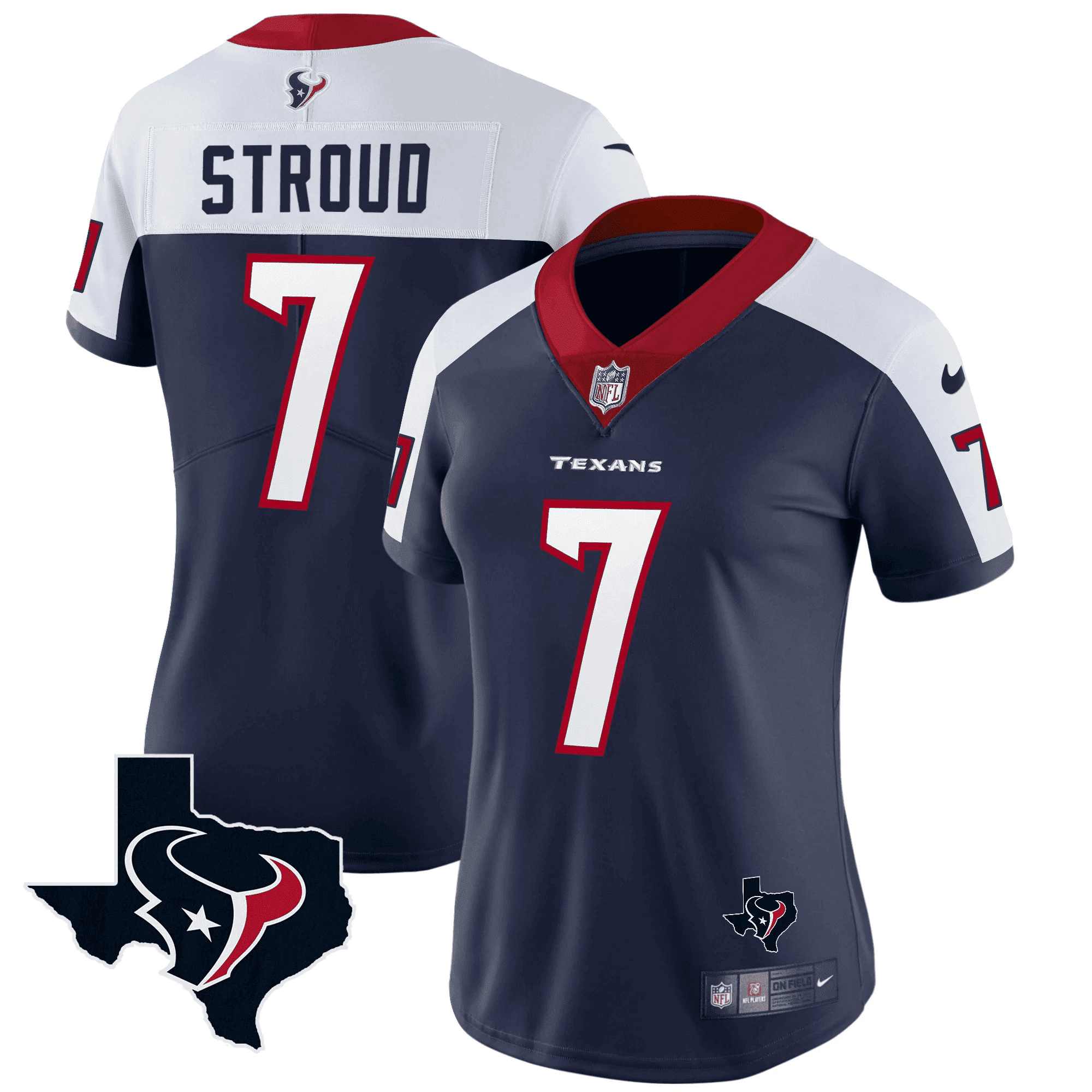 Women's C.J. Stroud Houston Texans Vapor Limited Alternate Jersey - All Stitched