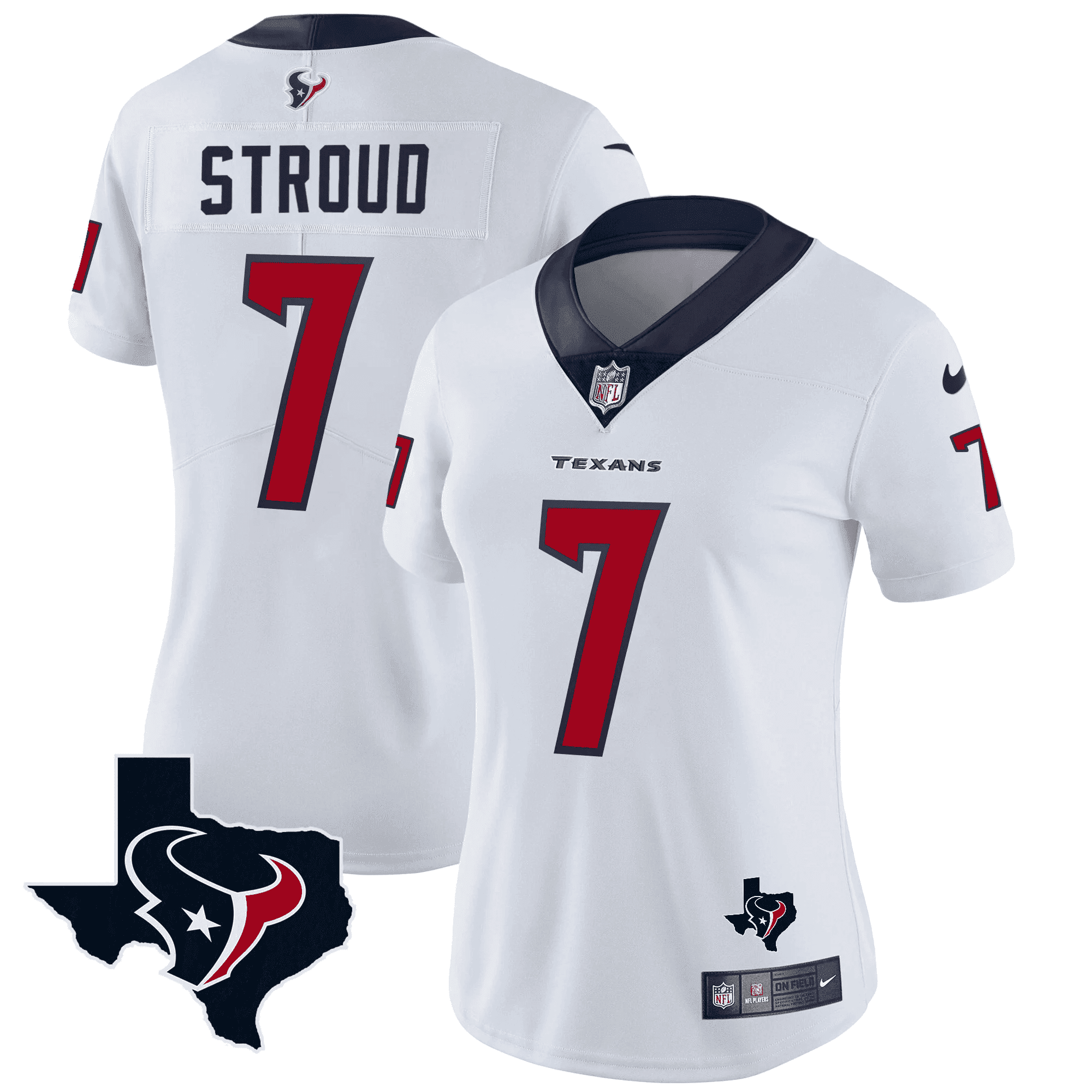 Women's C.J. Stroud Houston Texans Vapor Limited White Jersey - All Stitched