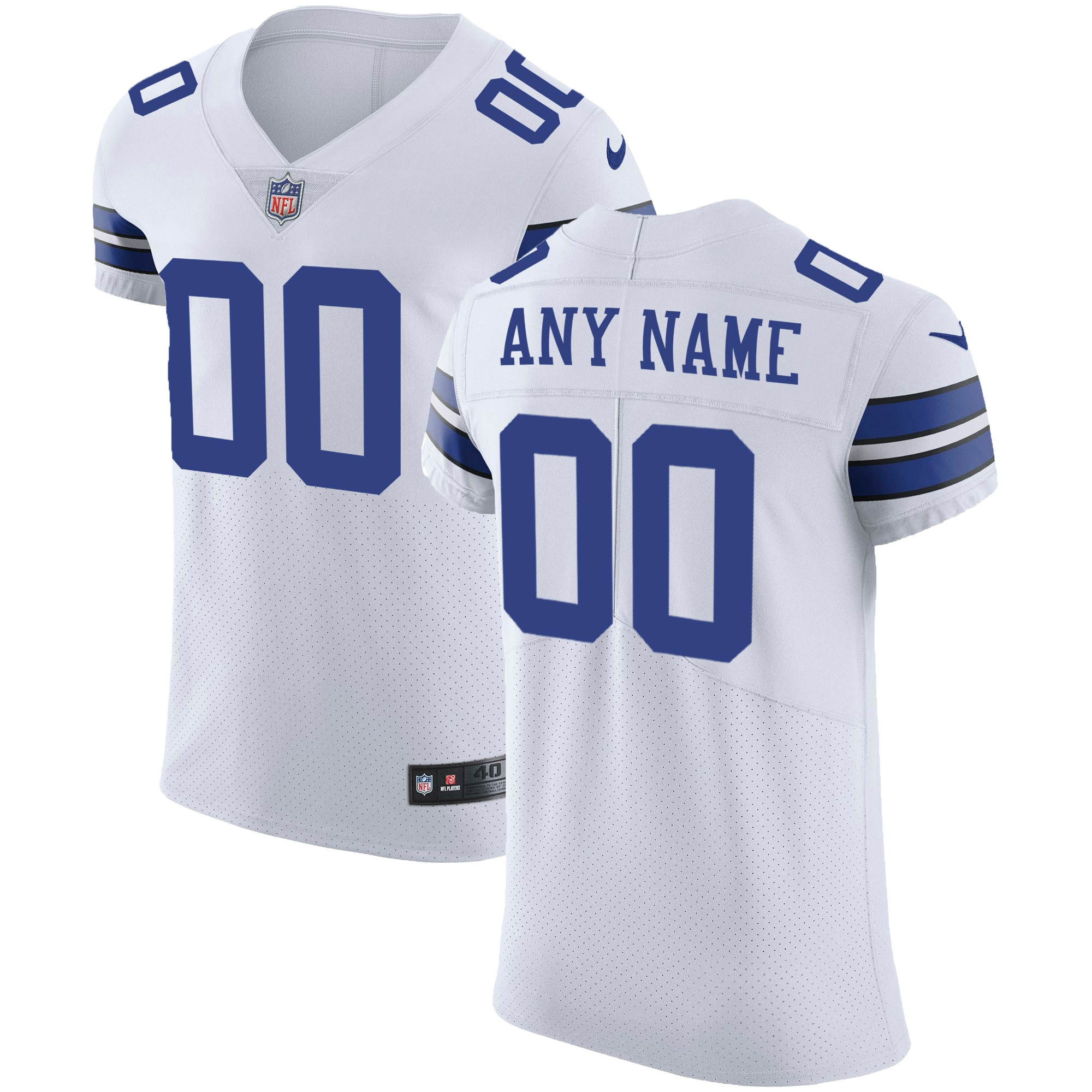 Women's Dallas Cowboys Custom White2 Jersey - All Stitched