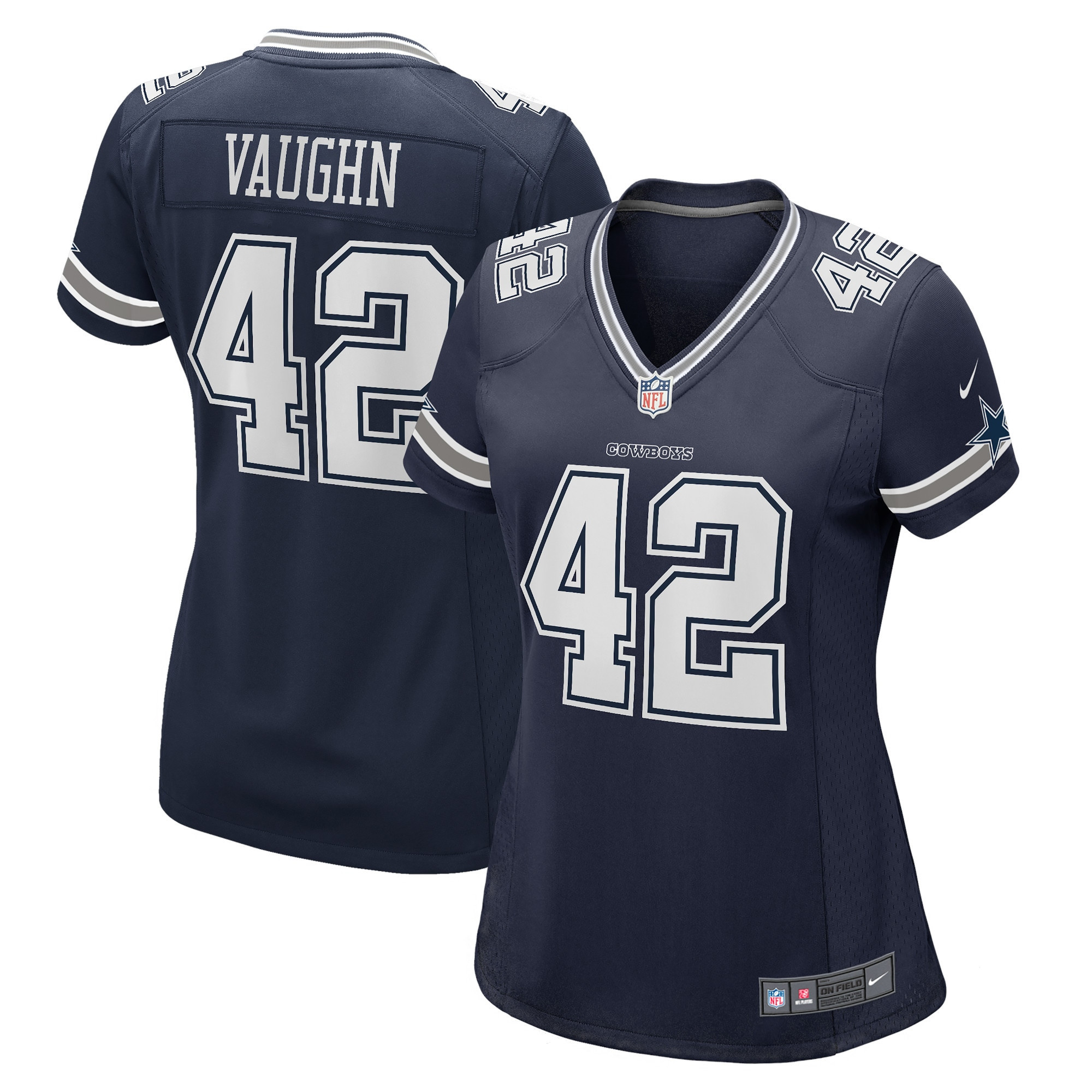 Women's Deuce Vaughn Dallas Cowboys Navy Jersey - All Stitched