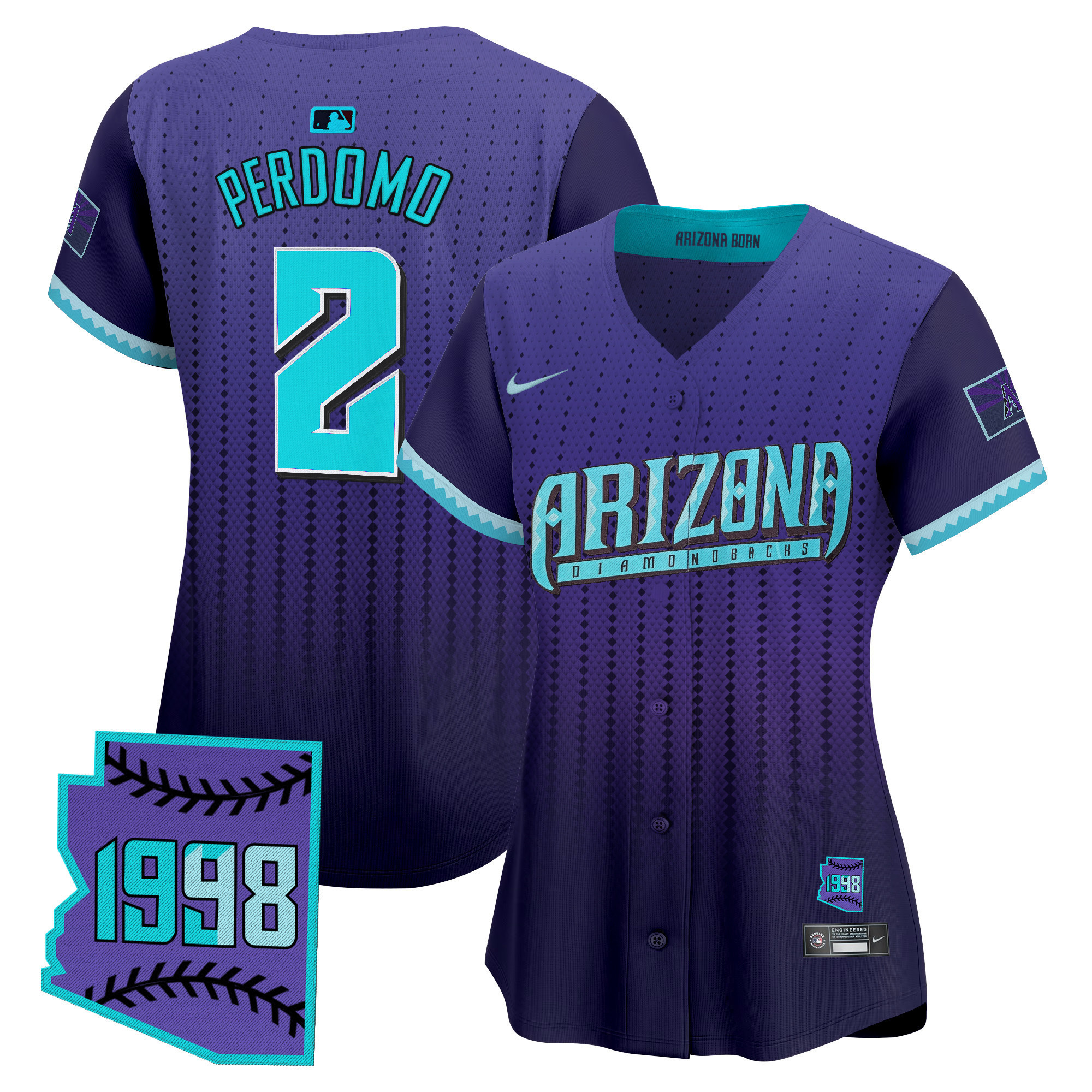 Women's Geraldo Perdomo Women's Arizona Diamondbacks 2025 City Connect Vapor Premier Limited Jersey - Stitched