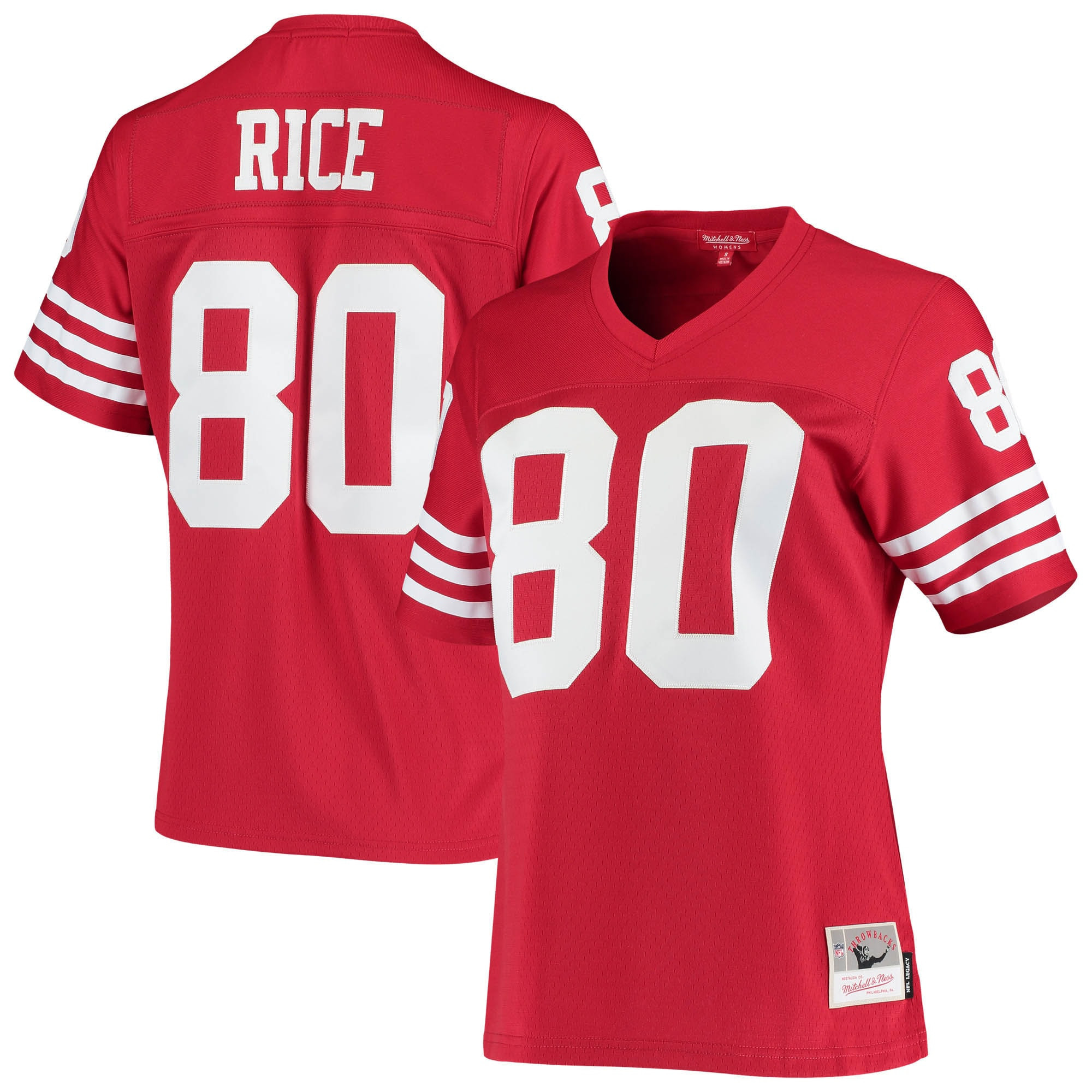 Women's Jerry Rice San Francisco 49ers Red Jersey - All Stitched