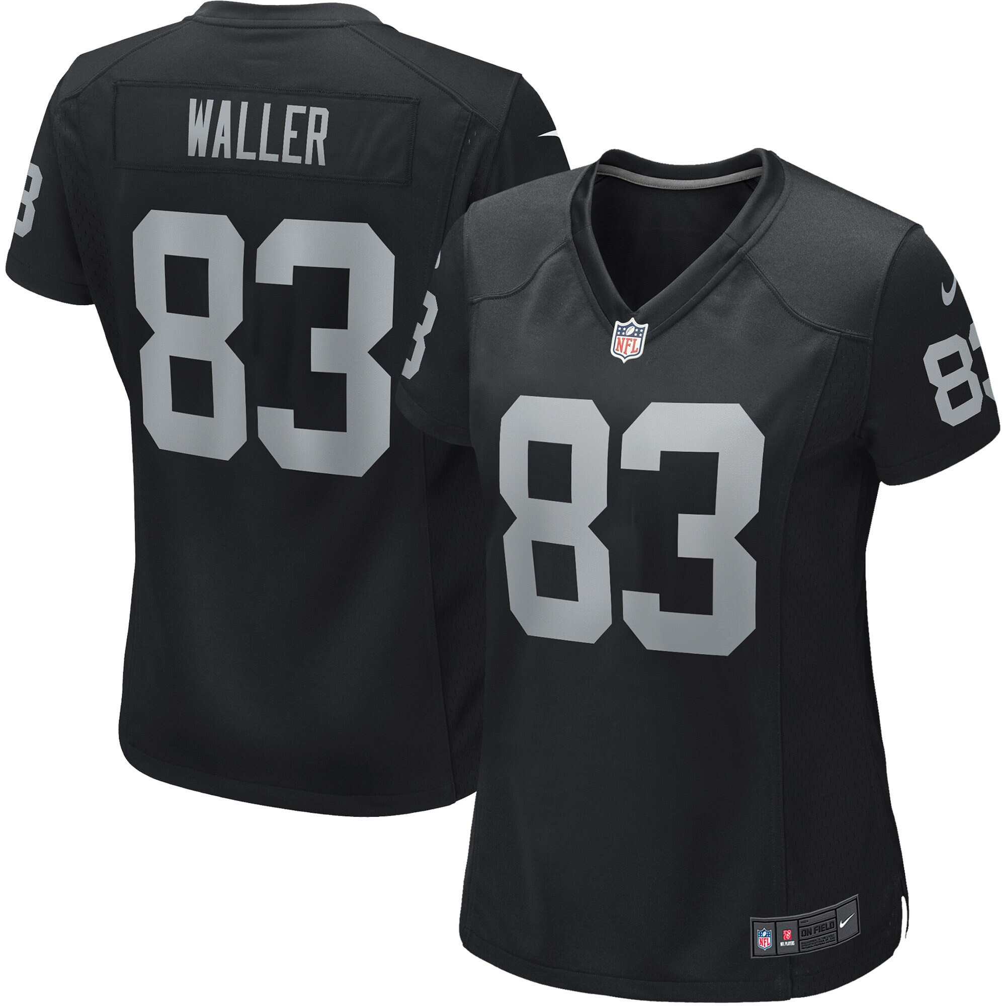 Women's Las Vegas Raiders Game - Black - All Stitched Darren Waller Jersey - All Stitched