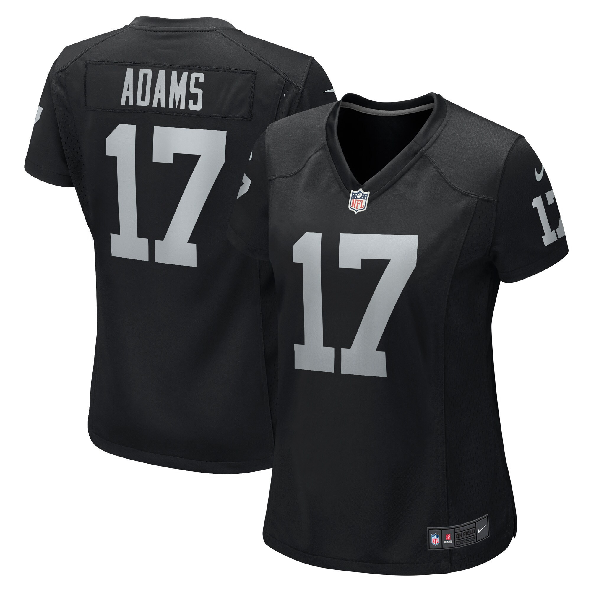 Women's Las Vegas Raiders Game - Black - All Stitched Davante Adams Jersey - All Stitched