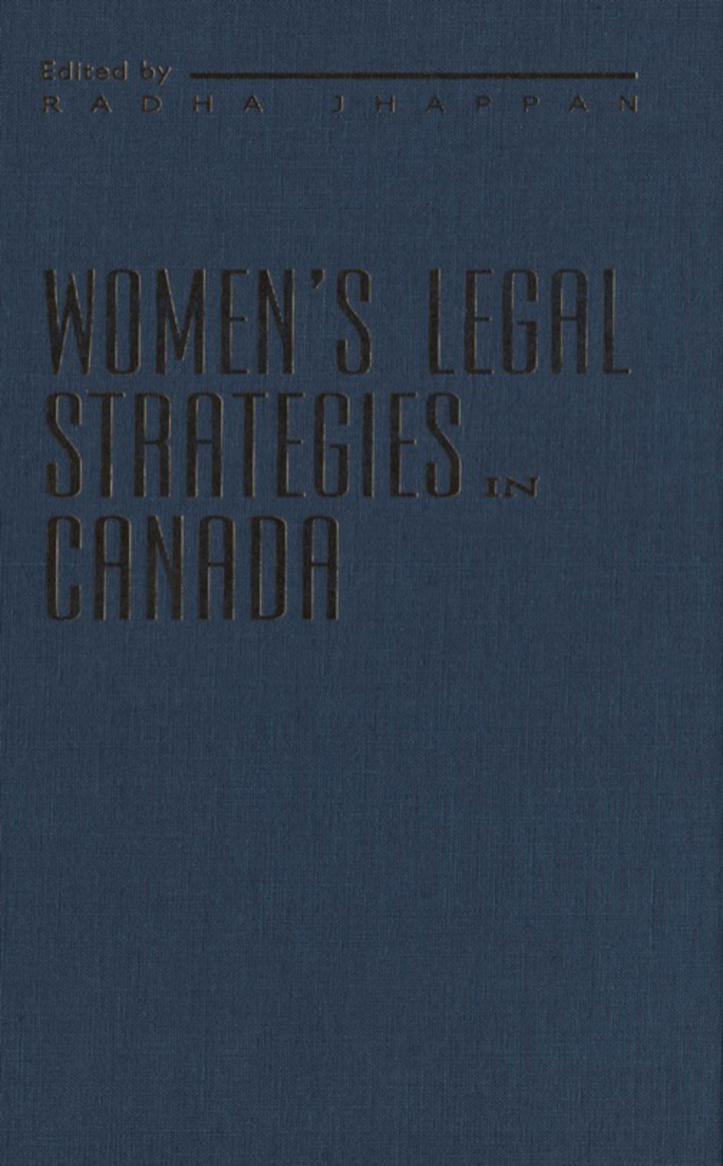 Women's Legal Strategies in Canada 1st Edition â€“ PDF/EPUB Version Downloadable