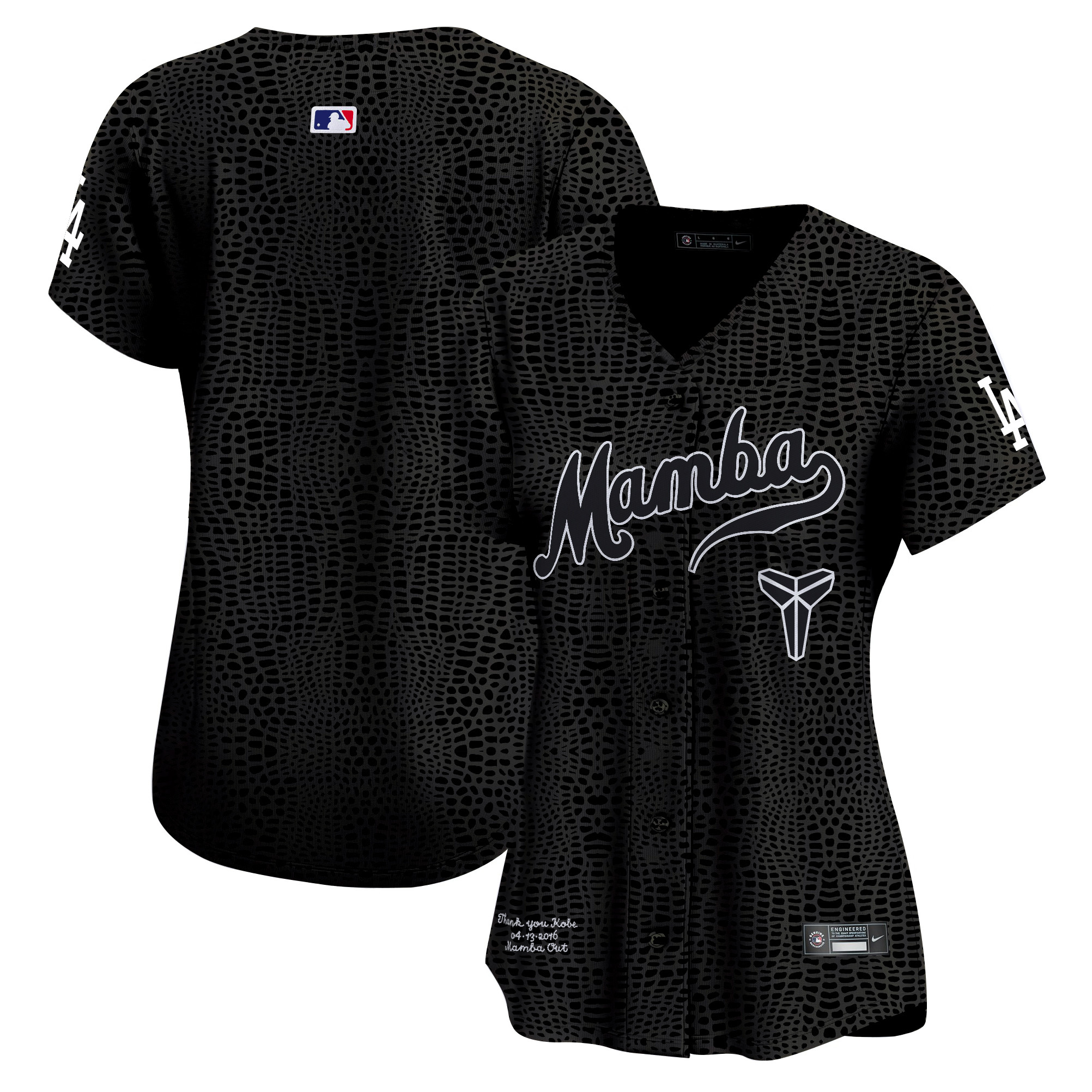 Women's Los Angeles Dodgers Kobe Bryant Mamba Vapor Premier Limited Mamba Jersey - All Stitched