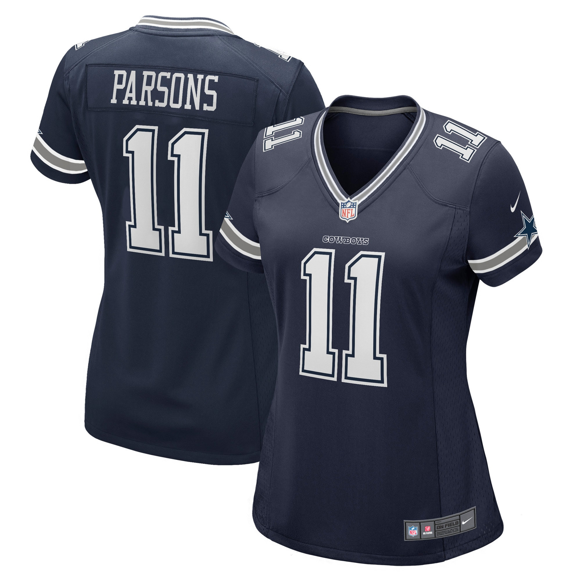 Women's Micah Parsons Dallas Cowboys Navy Jersey - All Stitched