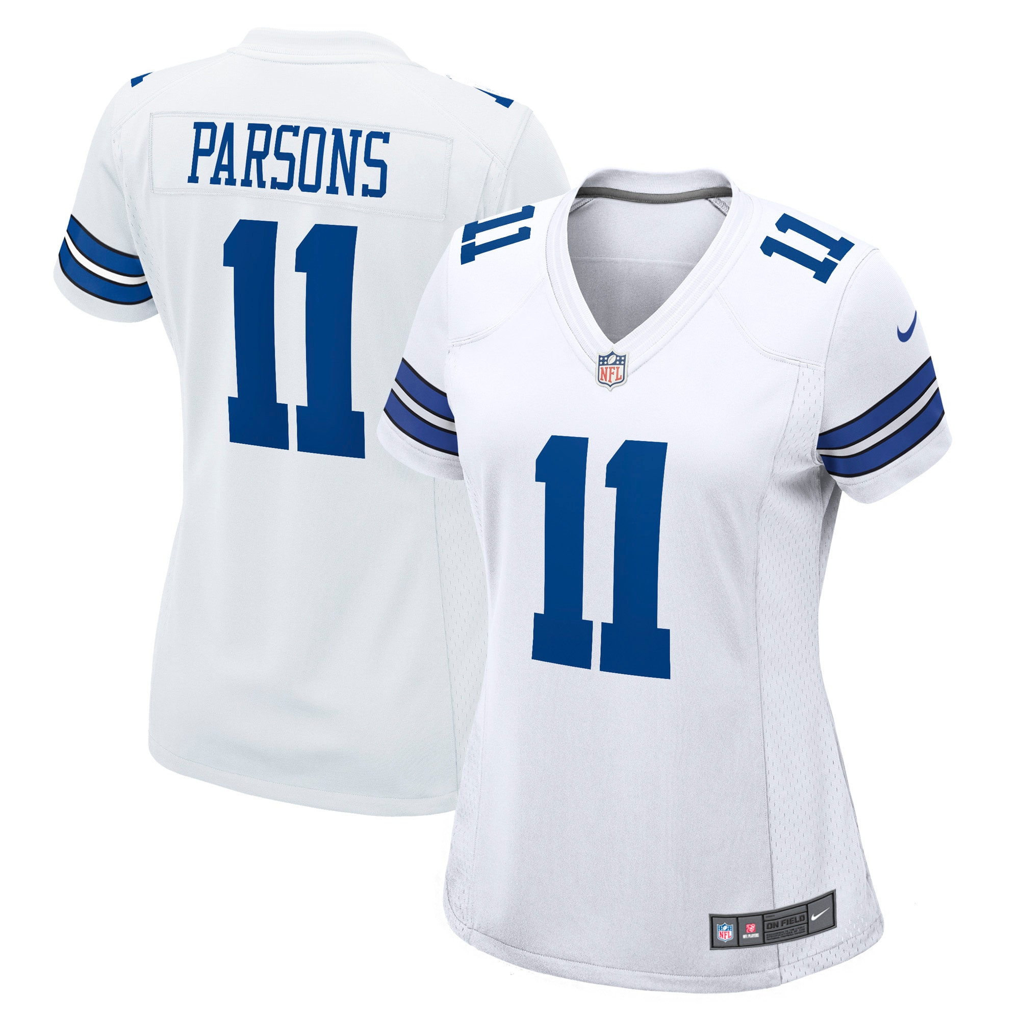 Women's Micah Parsons Dallas Cowboys White Jersey - All Stitched