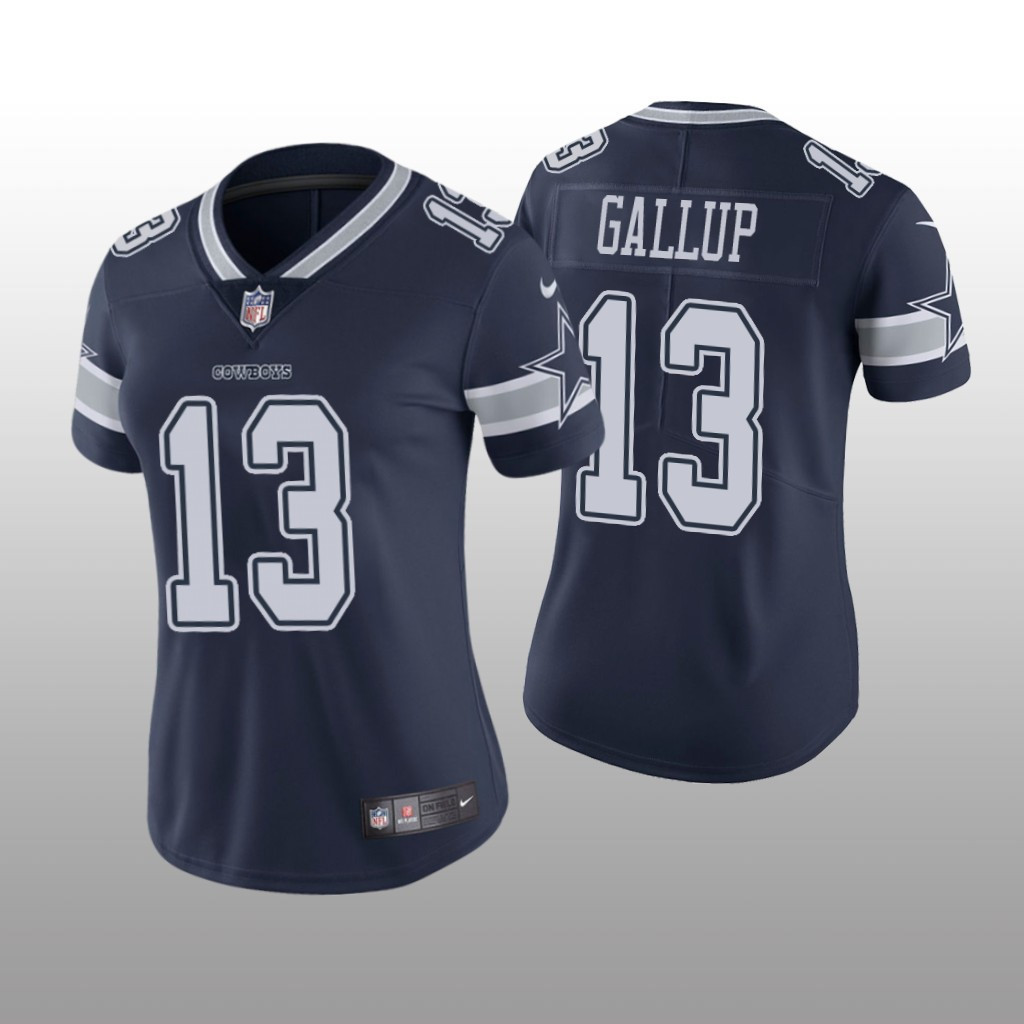 Women's Michael Gallup Dallas Cowboys Navy Jersey - All Stitched