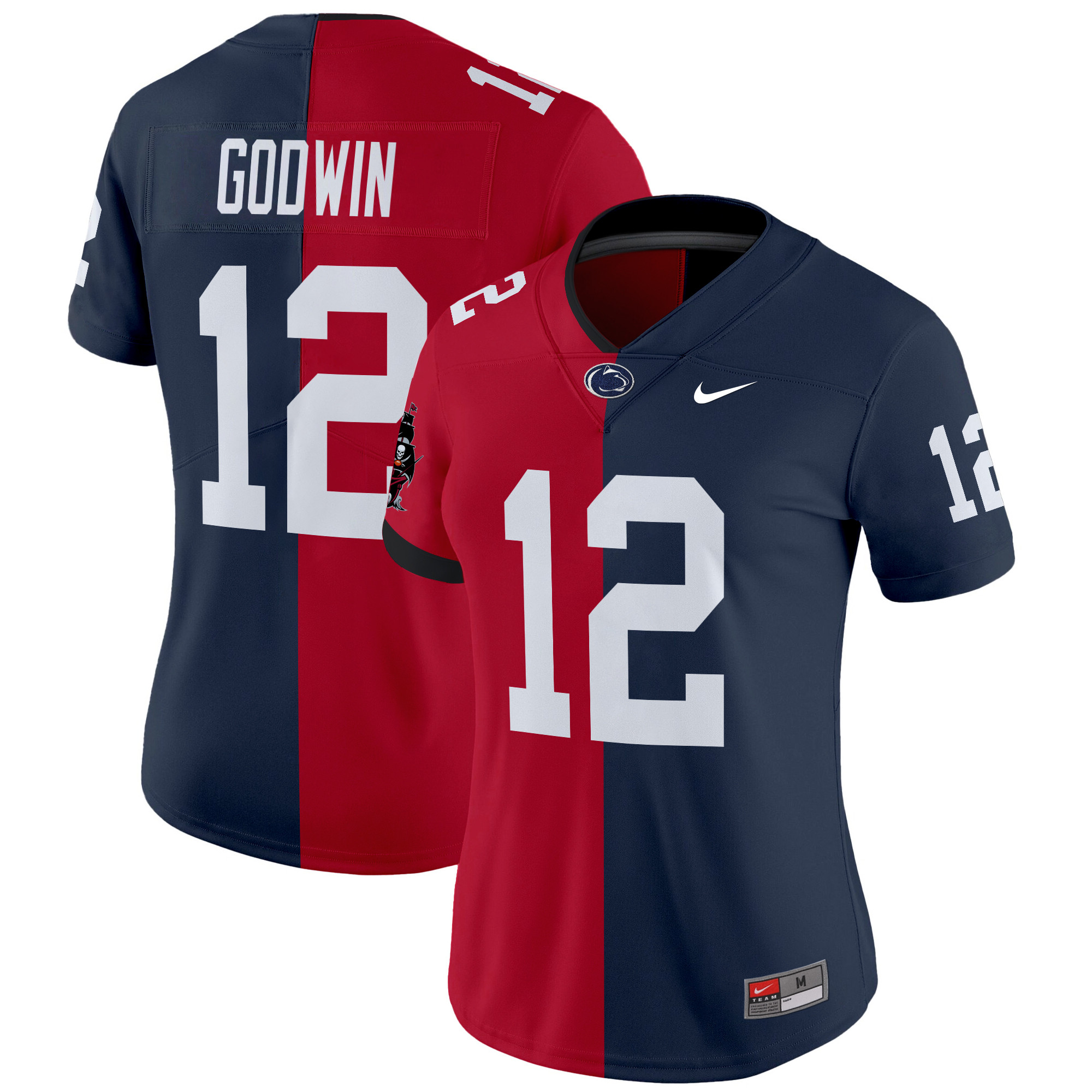Women's Penn State Nittany Lions And Philadelphia Eagles Split Vapor Limited Chris Godwin Jersey - All Stitched