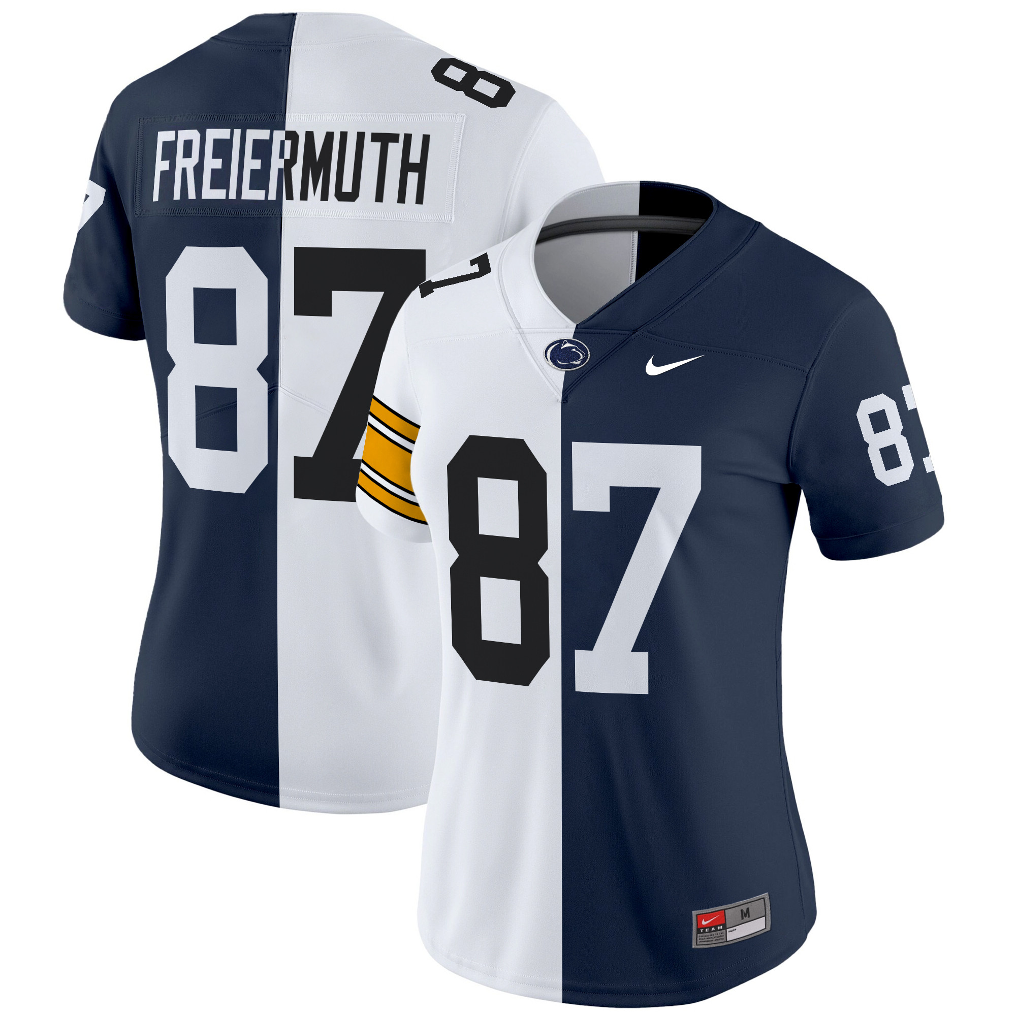 Women's Penn State Nittany Lions And Philadelphia Eagles Split Vapor Limited Pat Freiermuth Jersey - All Stitched