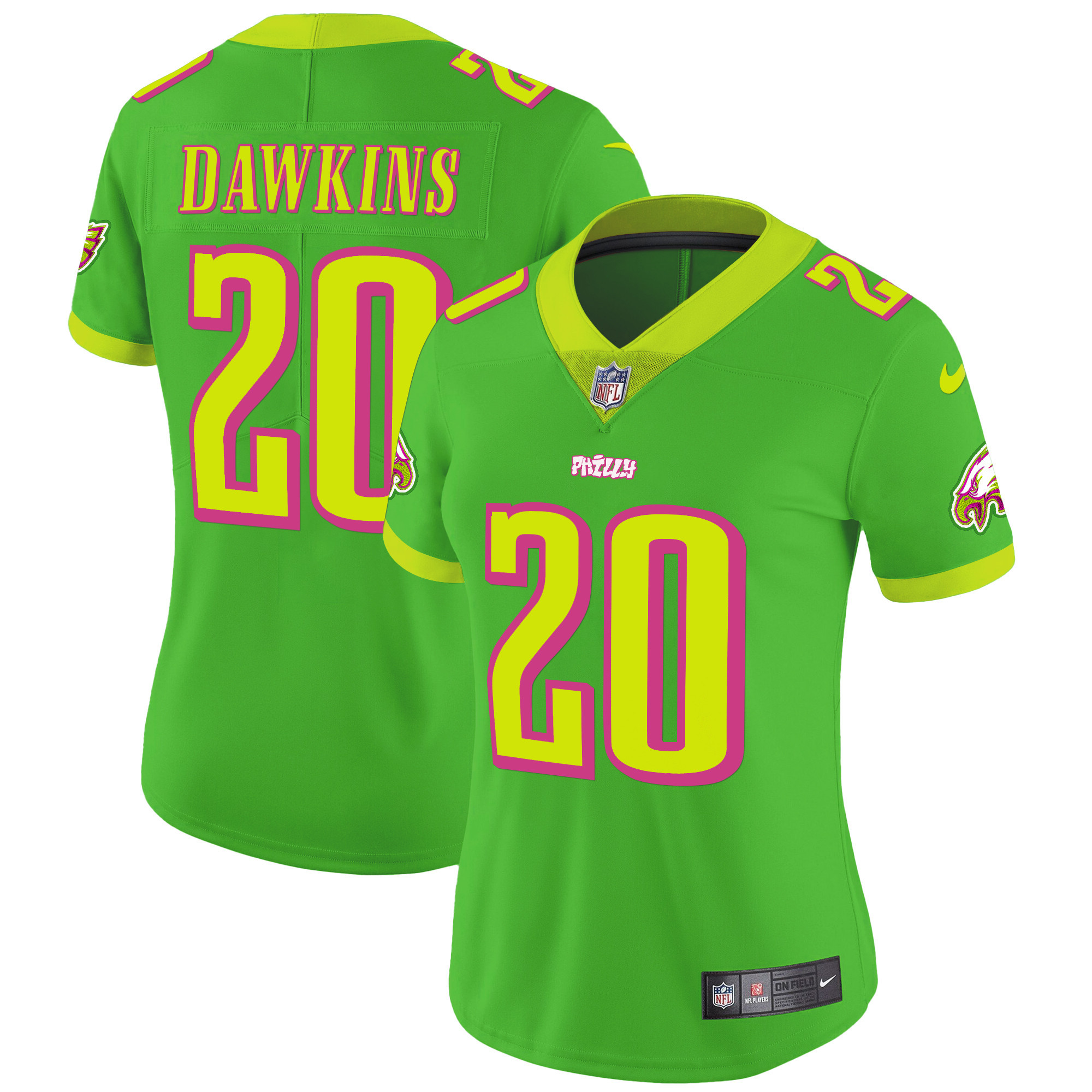 Women's Philadelphia Eagles City Edition Vapor Brian Dawkins Jersey - All Stitched