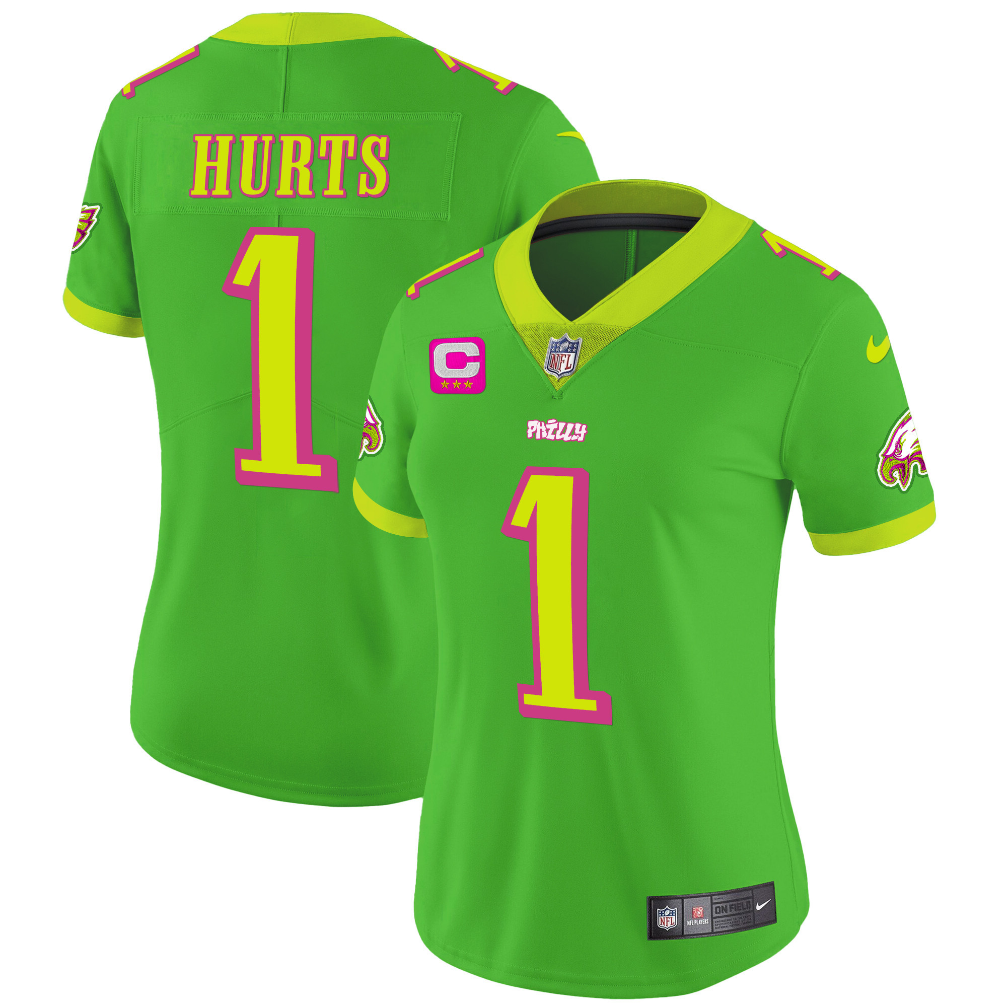 Women's Philadelphia Eagles City Edition Vapor Jalen Hurts Jersey - All Stitched