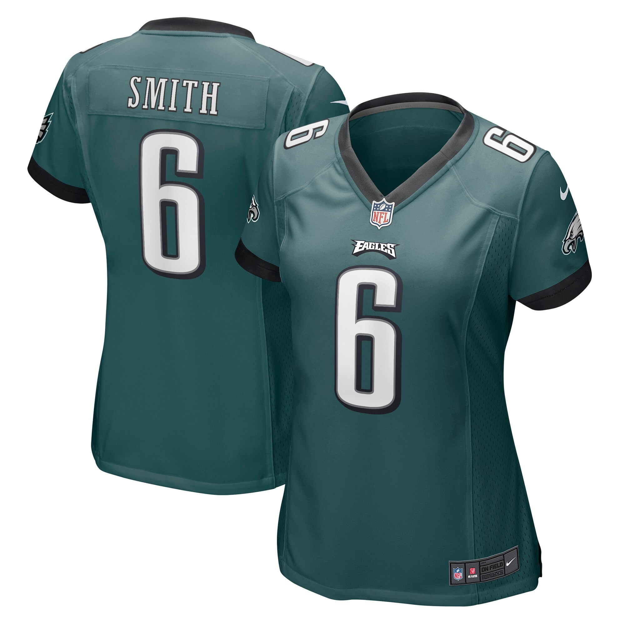 Women's Philadelphia Eagles Midnight Green Player Game DeVonta Smith Jersey - All Stitched