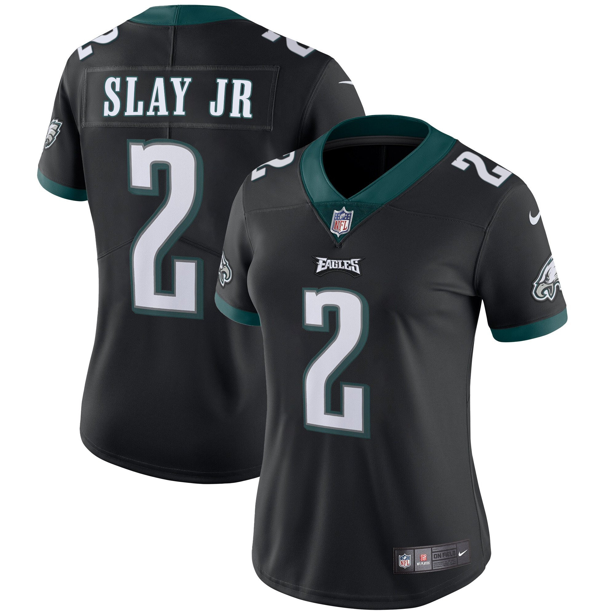 Women's Philadelphia Eagles Vapor Black - All Stitched Darius Slay Jr Jersey - All Stitched